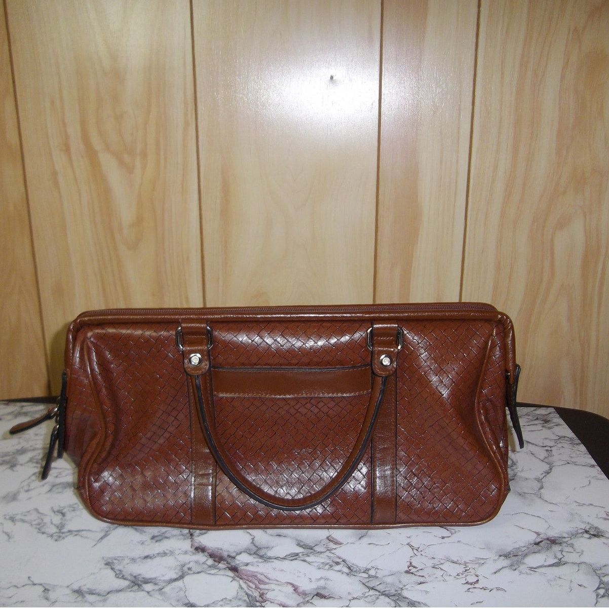 Other Bueno Vintage Brown Faux Leather Retro Boho Med Handbag Size ONE SIZE - 2 Thumbnail