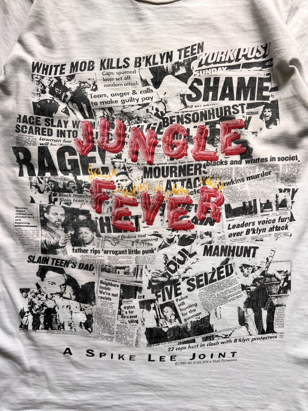 Hanes Vtg 90s Spike Lee Jungle Fever Movie Tshirt Size US M / EU 48-50 / 2 - 5 Thumbnail