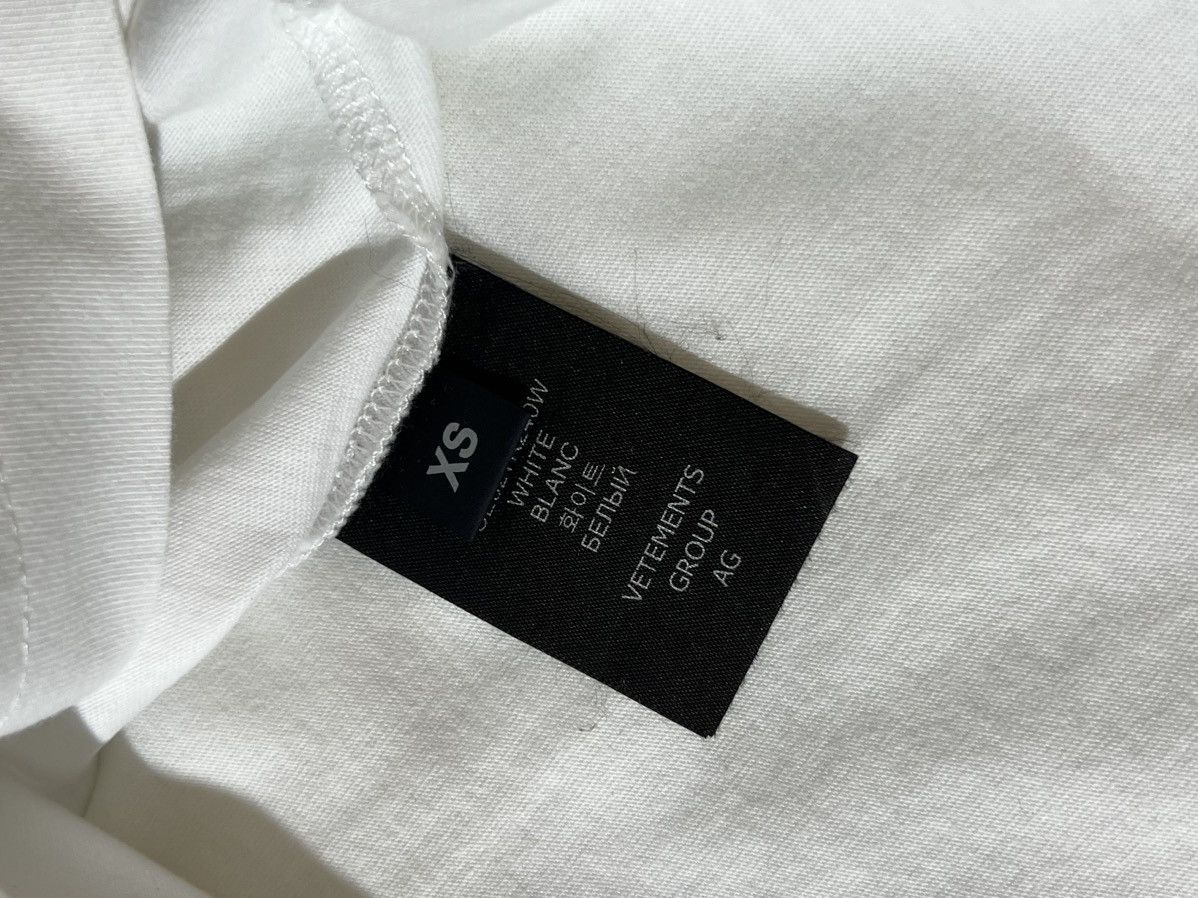Vetements Vetements Haute Couture Logo White T Shirt Size US XS / EU 42 / 0 - 5 Thumbnail