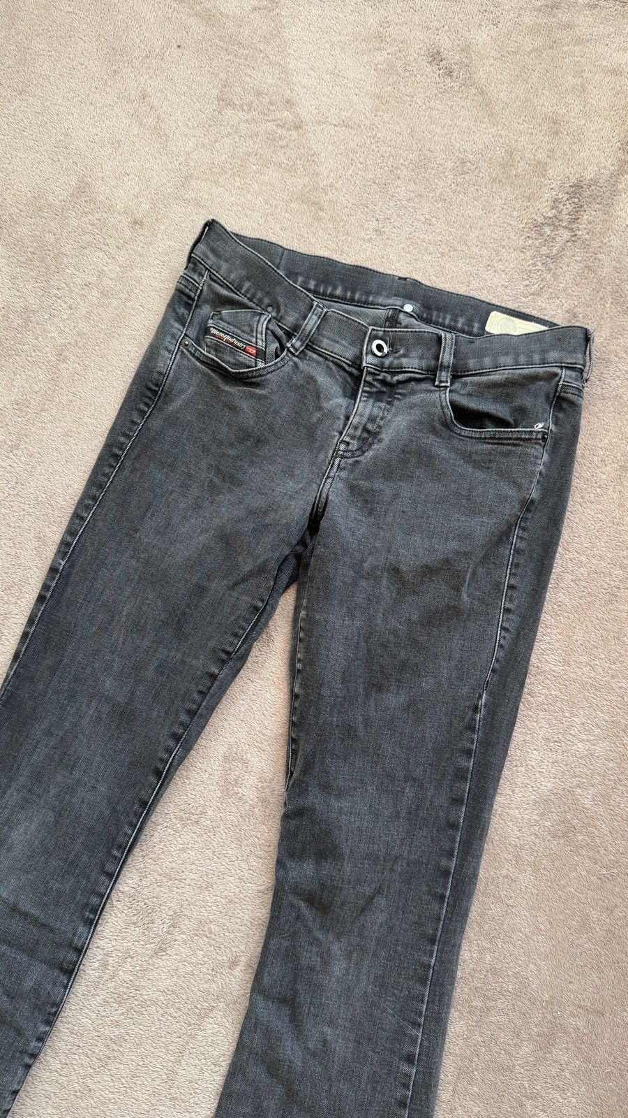 Le Grande Bleu (L.G.B.) Diesel Flared Y2K Washed Sick Jeans grunge punk balenciaga Size US 32 / EU 48 - 2 Thumbnail
