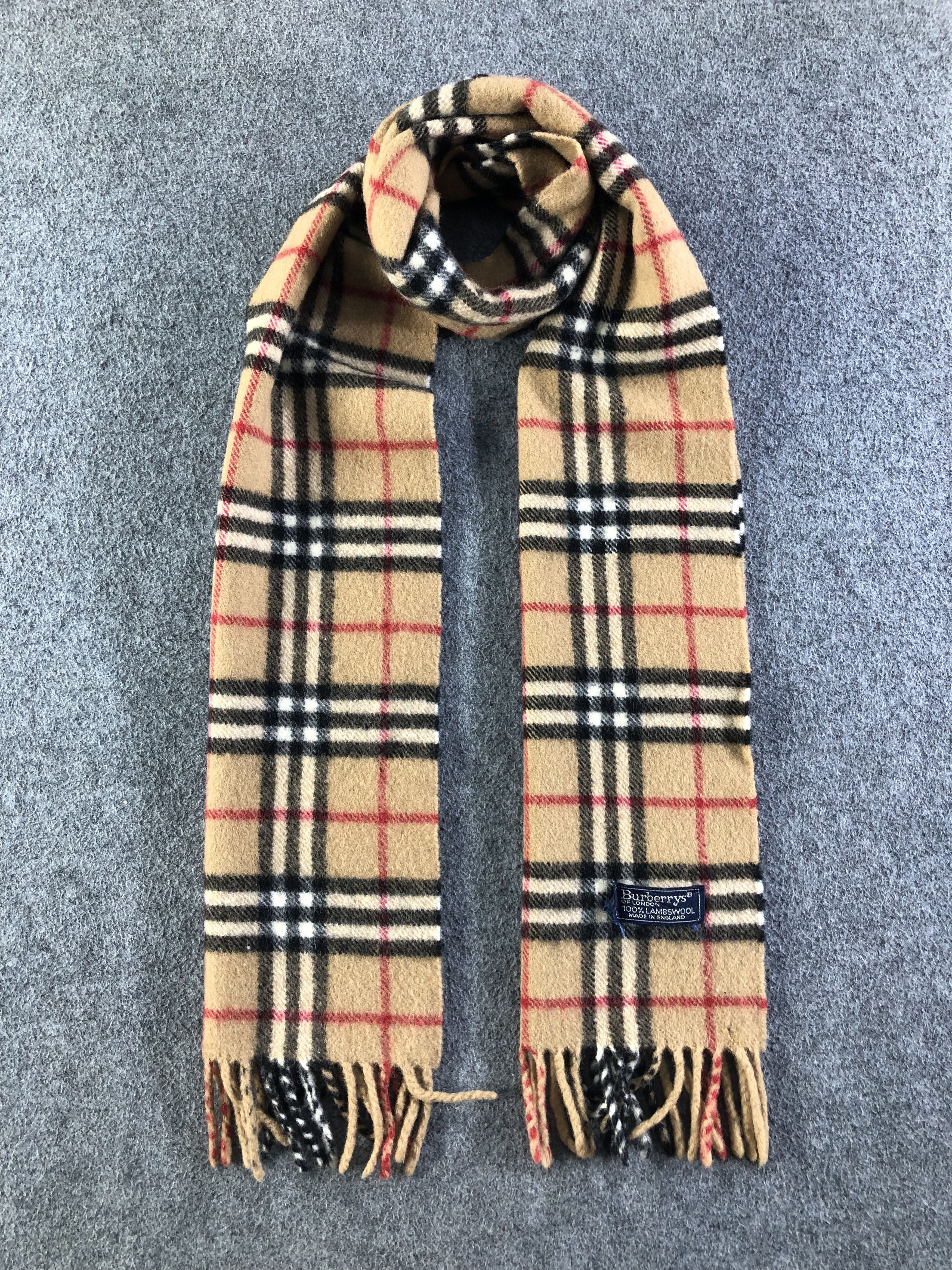 Burberry Burberry Lambswool Scarf / Muffler / Neckwear SS1317 Size ONE SIZE - 1 Thumbnail