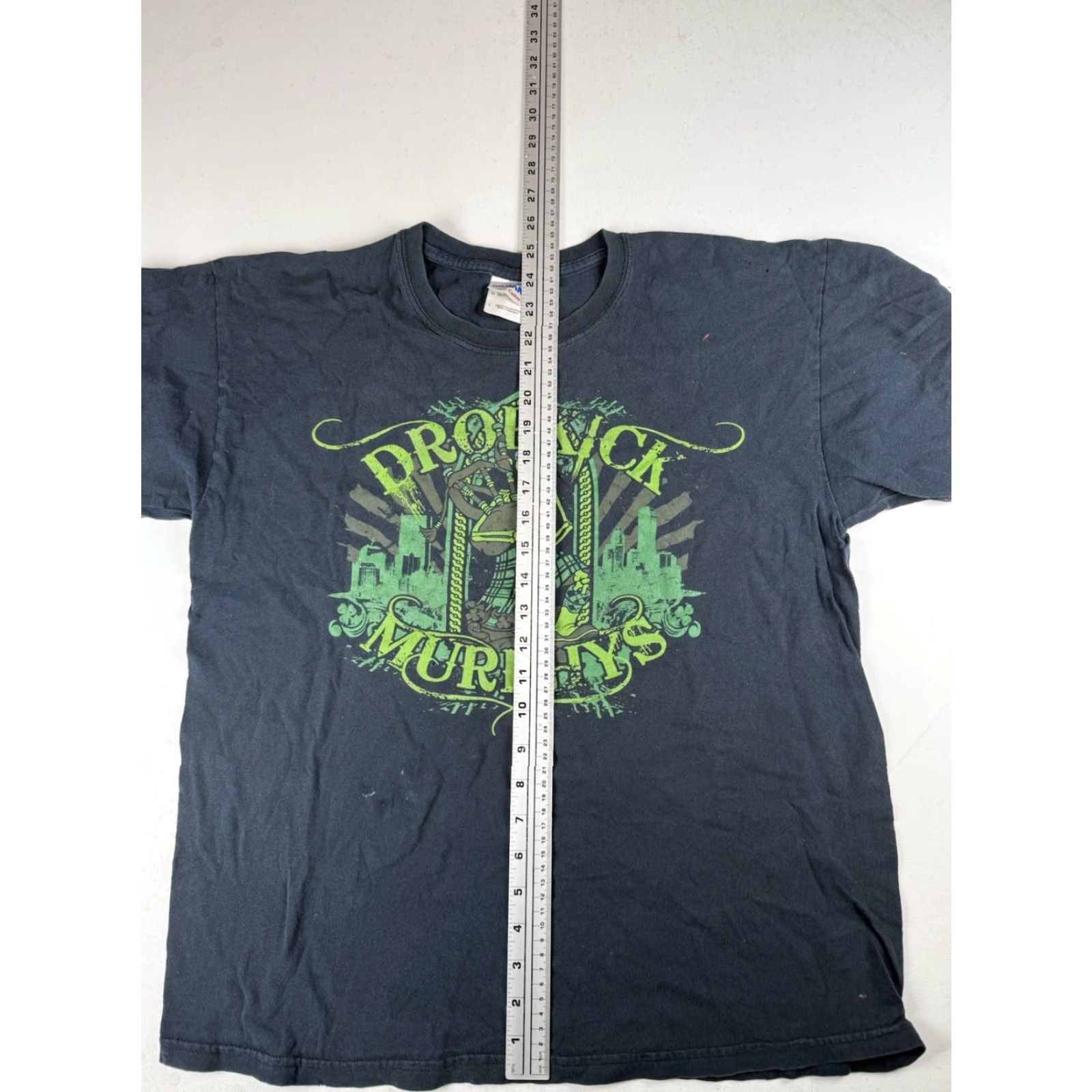 Vintage Dropkick Murphys T-Shirt Black Skeleton St Patrick's Day Tour Punk Large Shirt Men Crew Neck Short Sleeve 100% Cotton Size US L / EU 52-54 / 3 - 6 Thumbnail