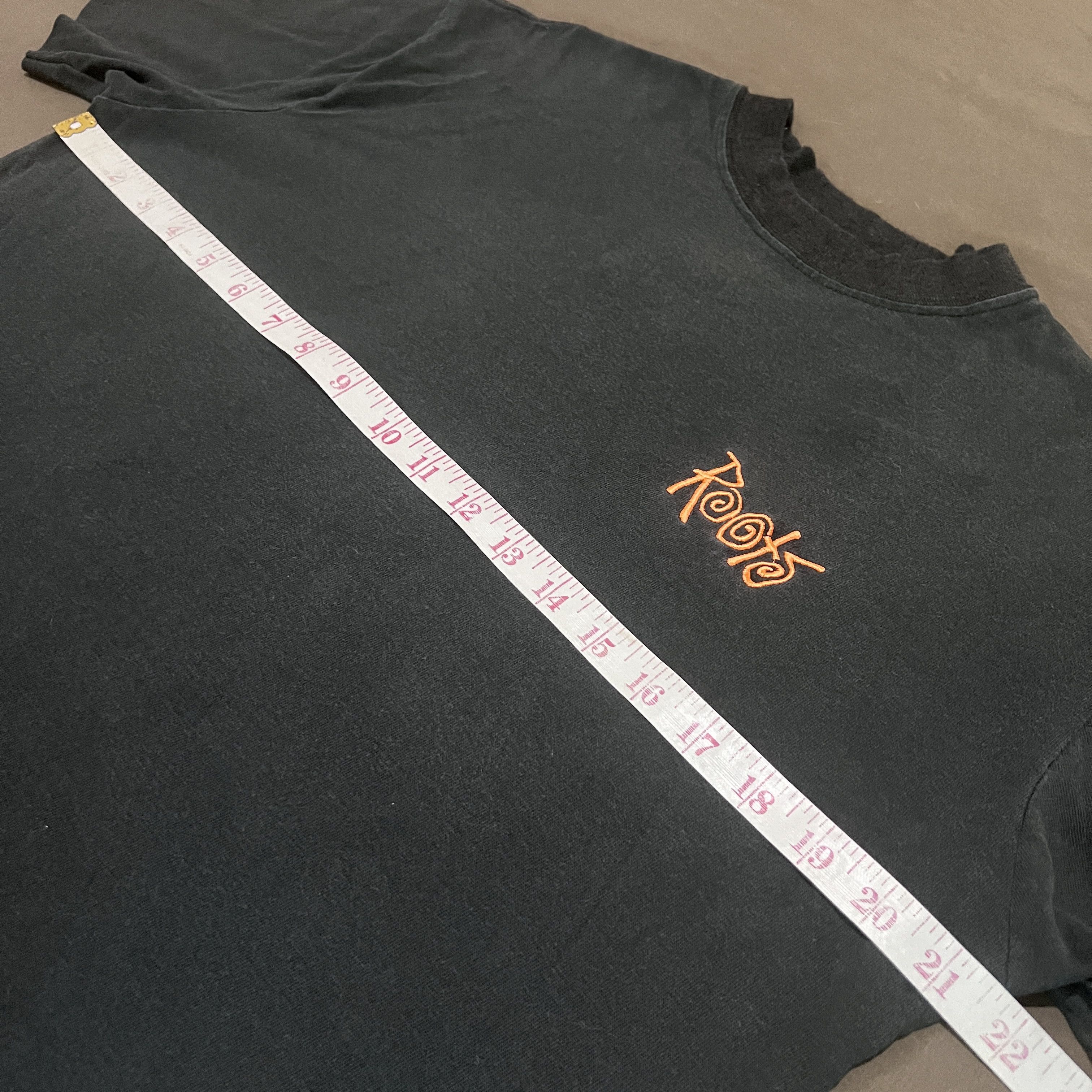 Vintage Vintage 90s Roots Skateboards Tee Faded Single Stitch Size US L / EU 52-54 / 3 - 6 Thumbnail