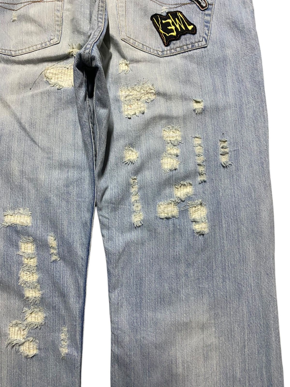 Replay Vintage Japanese Brand Replay Faded Wash Distressed Jeans Size US 36 / EU 52 - 10 Thumbnail