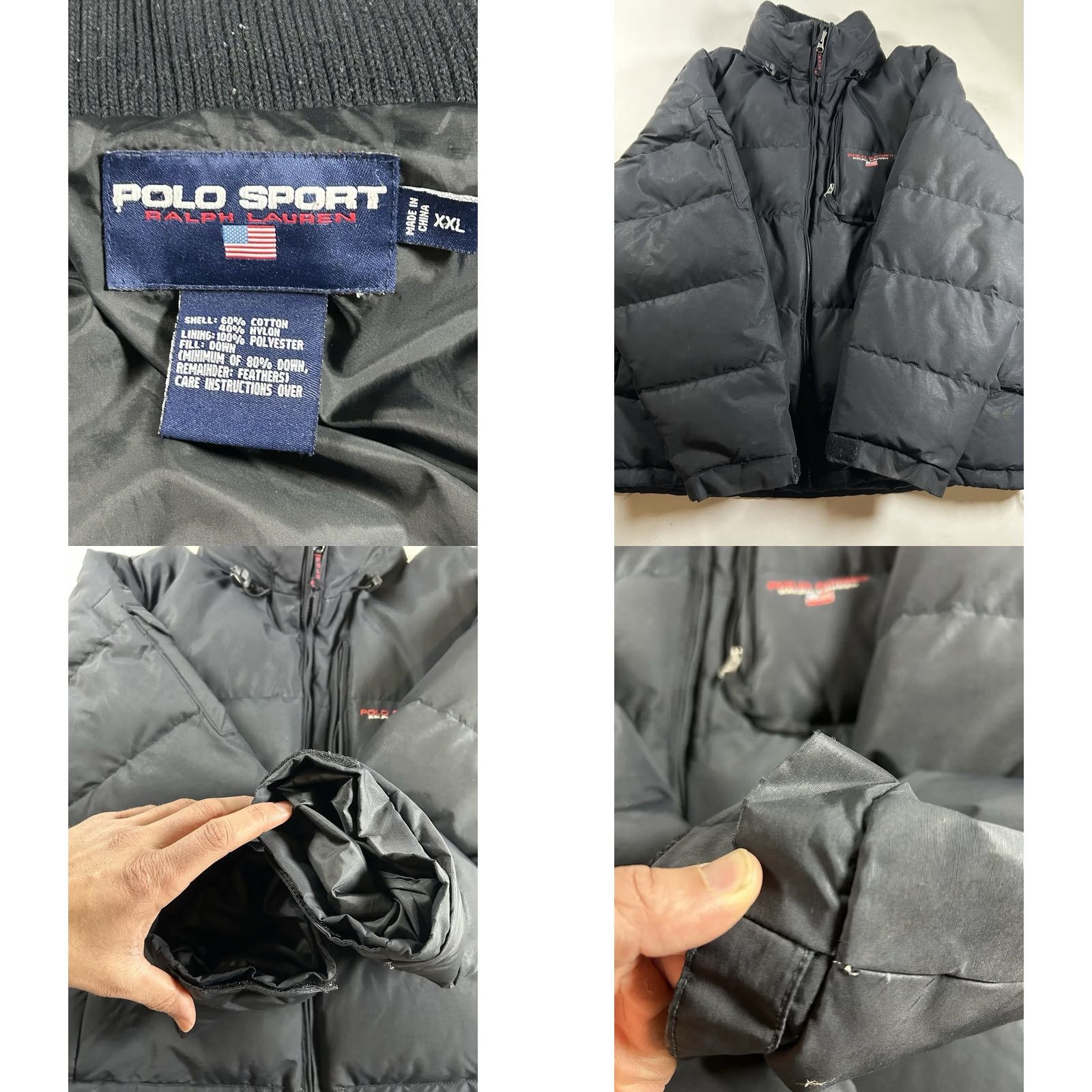 Vintage VINTAGE Polo Sport Ralph Lauren Down Puffer Jacket Mens 2XL Black As Is Had Wear Polo Ralph Lauren Sport Jacket Mens 2XL Black Size US XXL / EU 58 / 5 - 9 Thumbnail
