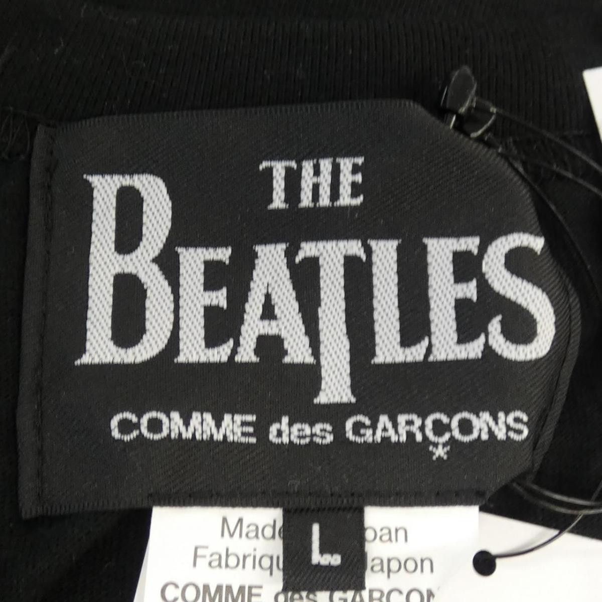 Comme des Garcons Short Sleeve Logo Printed Cotton Tshirt Black Size US L / EU 52-54 / 3 - 4 Thumbnail