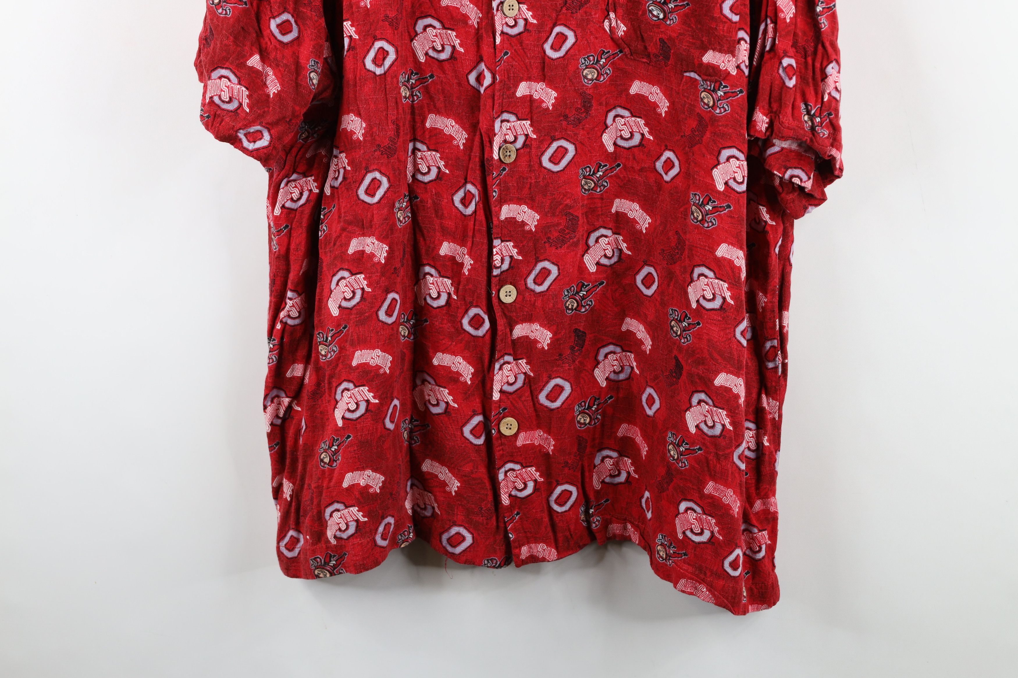 Vintage Vintage State University Short Sleeve Collared Button Shirt Size US XL / EU 56 / 4 - 3 Thumbnail
