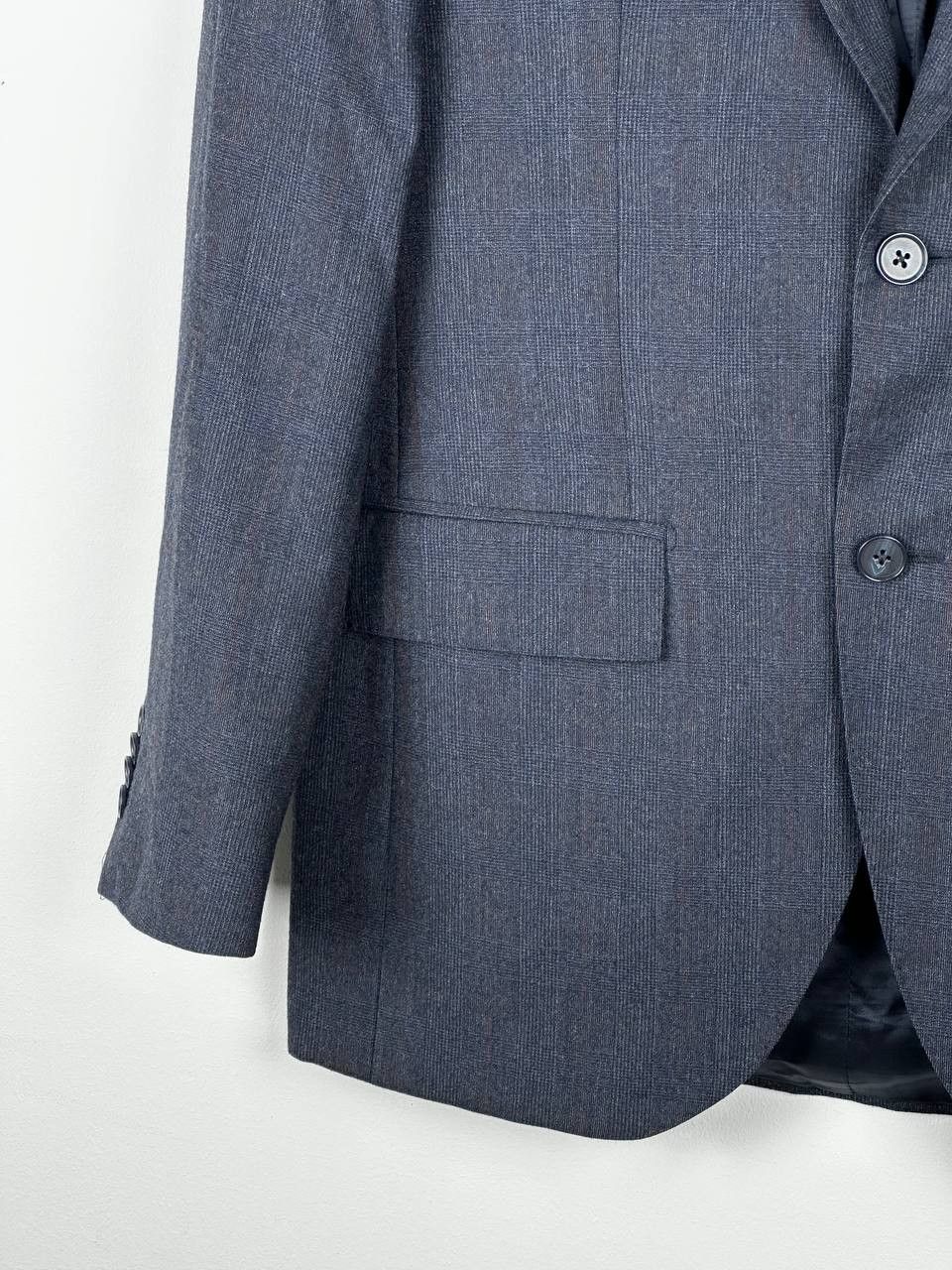 L.B.M. 1911 LBM 1911 Tailored Lana Wool Check Blazer Size 46R - 6 Thumbnail
