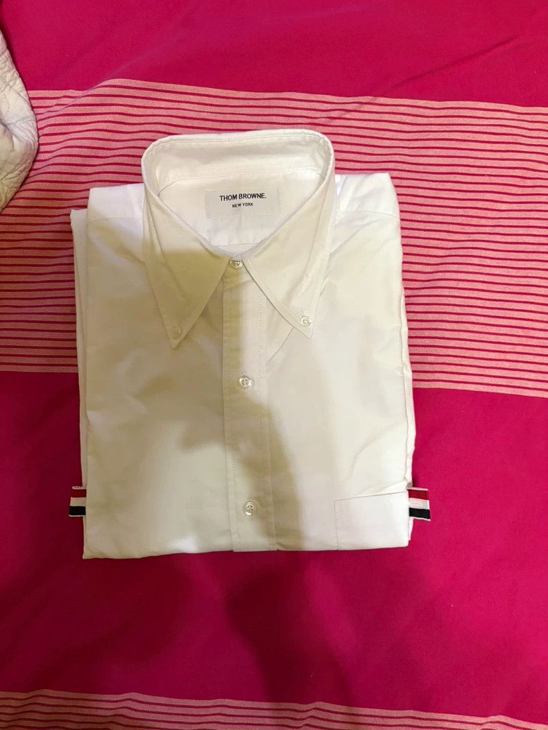 Thom Browne Thom Browne size4 Round collar four bar wool sweater Size US XL / EU 56 / 4 - 2 Thumbnail