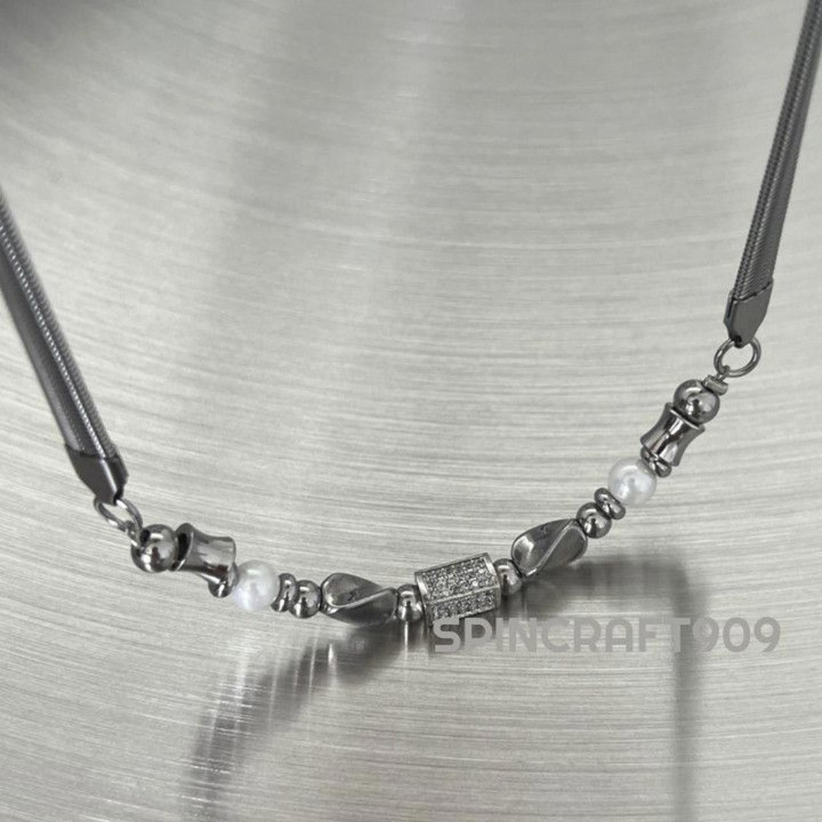 Jewelry Beaded Chain Link Necklace Size ONE SIZE - 5 Thumbnail