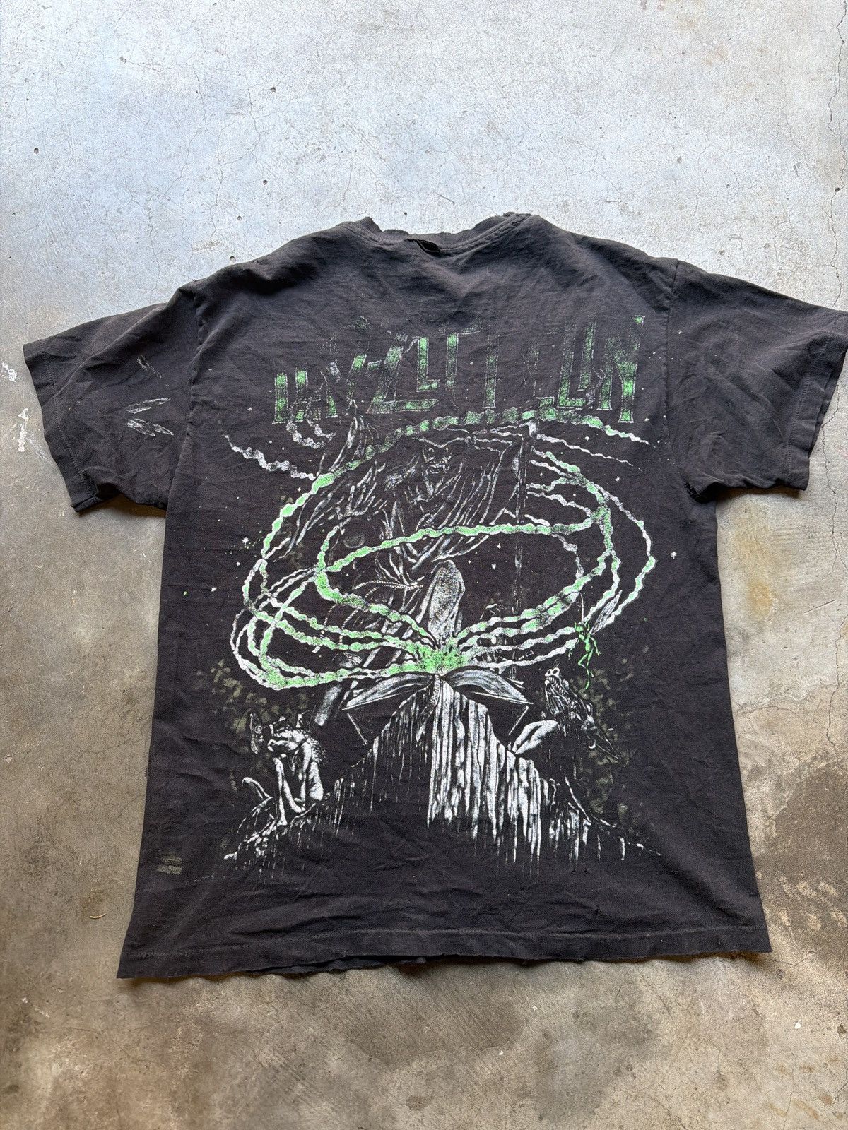Vintage RARE 1992 VINTAGE LED ZEPPELIN AOP WIZARD Size US L / EU 52-54 / 3 - 2 Thumbnail