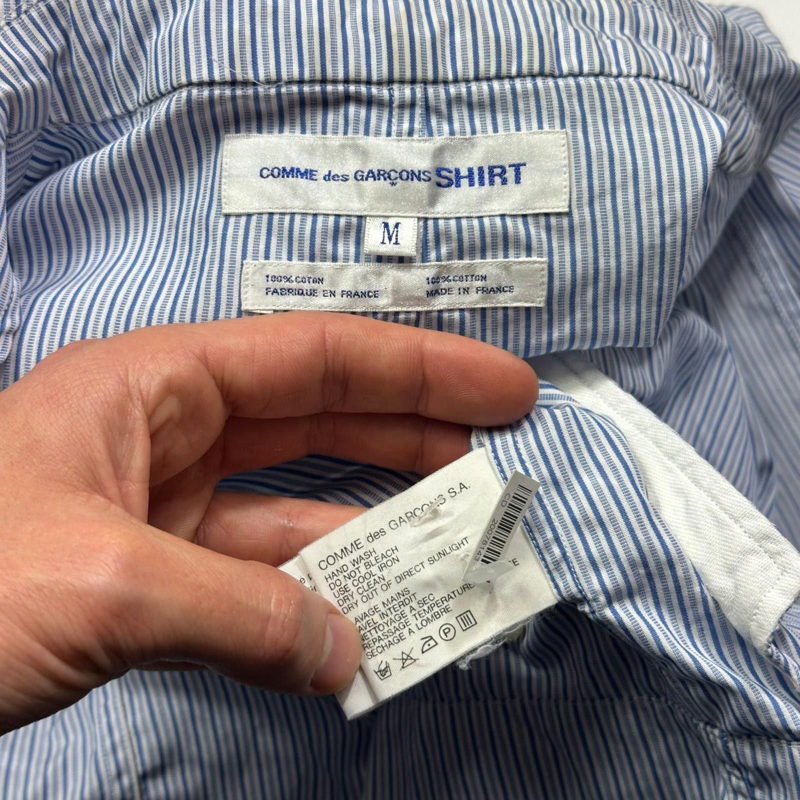 Comme des Garcons Comme Des Garçons SHIRT 90s Plaid Striped Boxy Work Jacket M Size US M / EU 48-50 / 2 - 7 Thumbnail