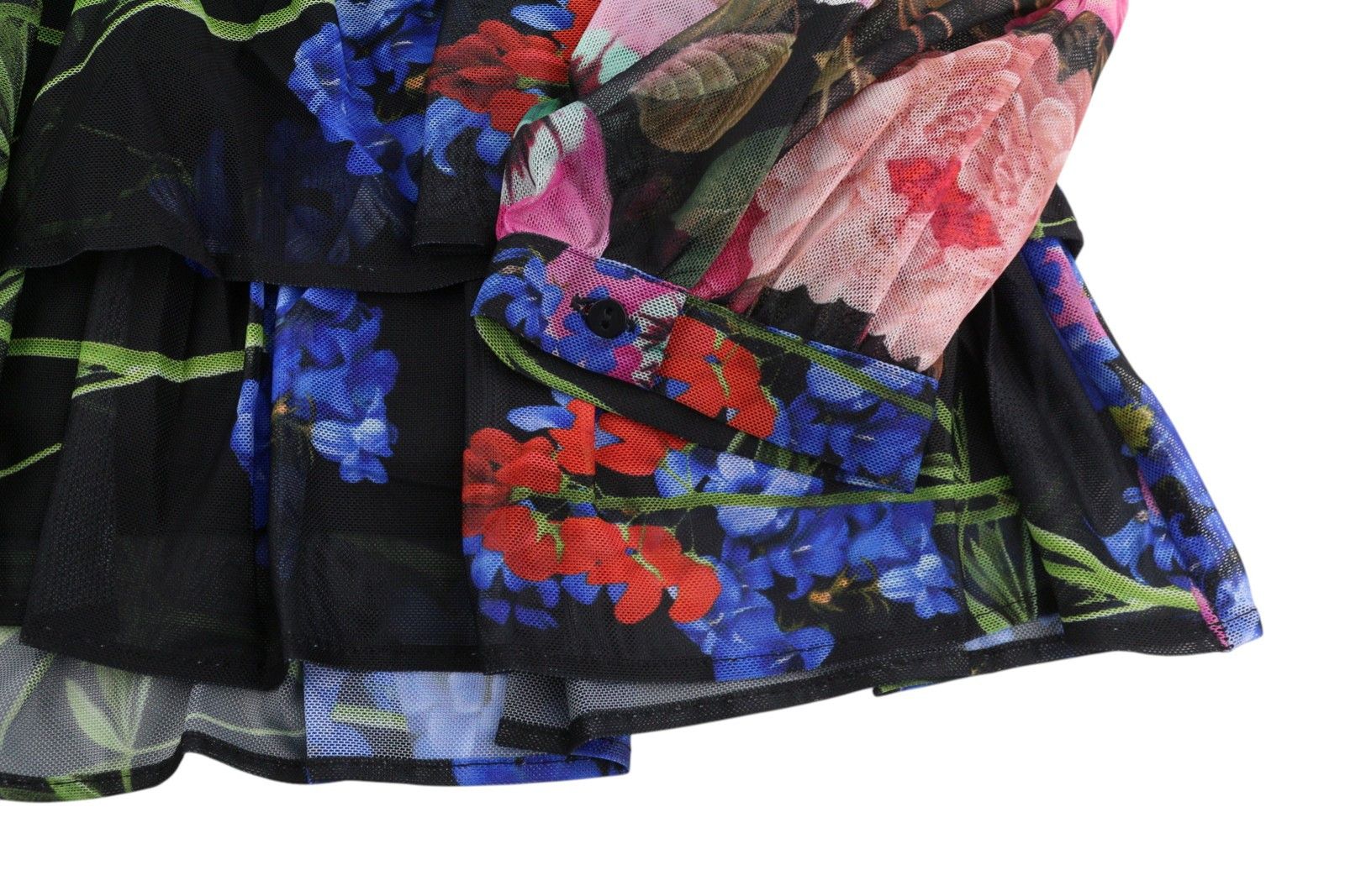 Desigual LEYON S Floral Print Layered Mini Dress 89021 Size S / US 4 / IT 40 - 7 Thumbnail