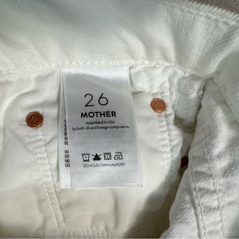 MOTHER Mother Peg Mini Fray White Party Crashers Skirt Size 26 Size 26" / US 2 / IT 38 - 6 Thumbnail