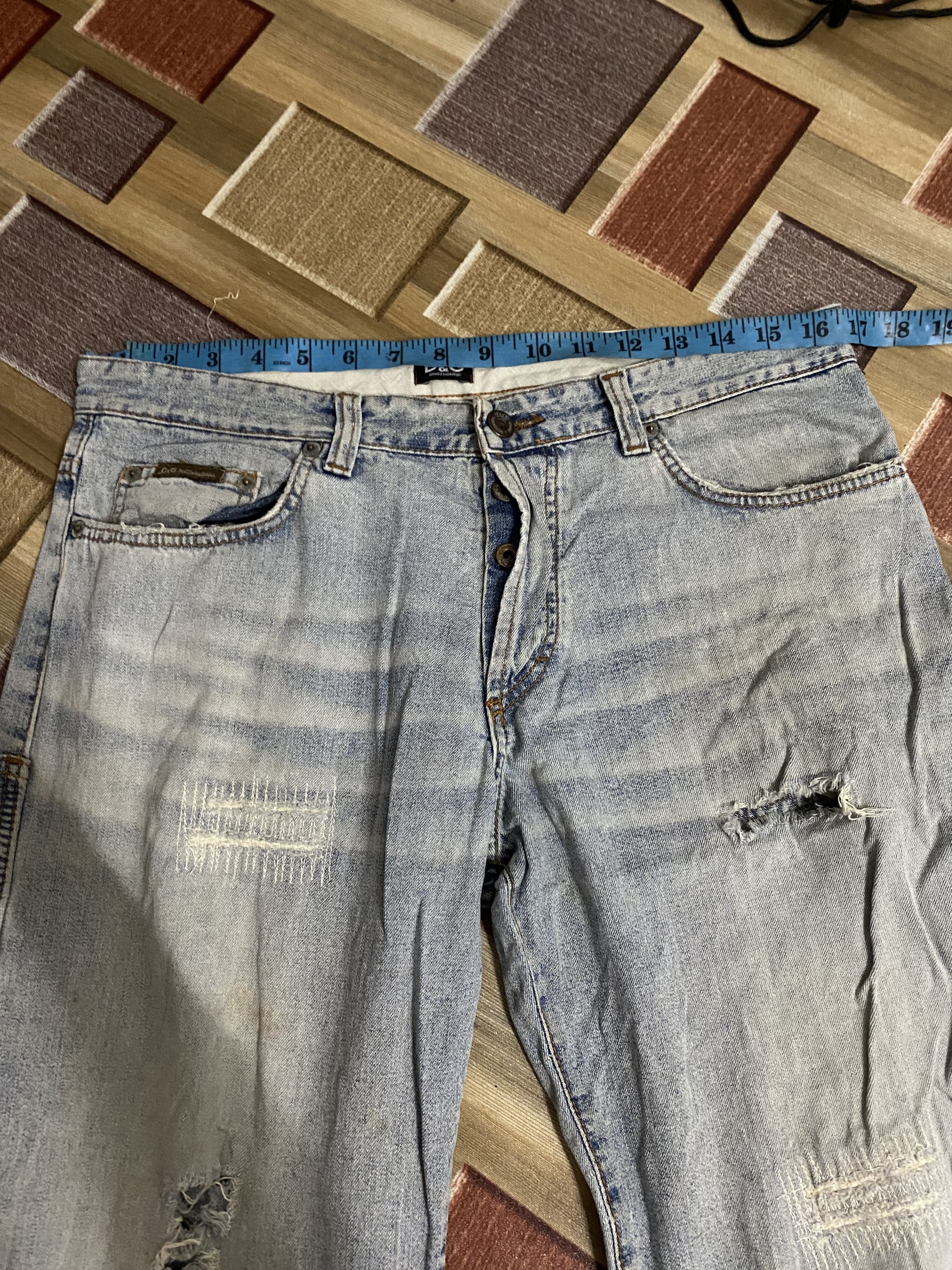 Dolce & Gabbana Vintage DOLCE & GABBANA distressed denim Size US 34 / EU 50 - 13 Thumbnail