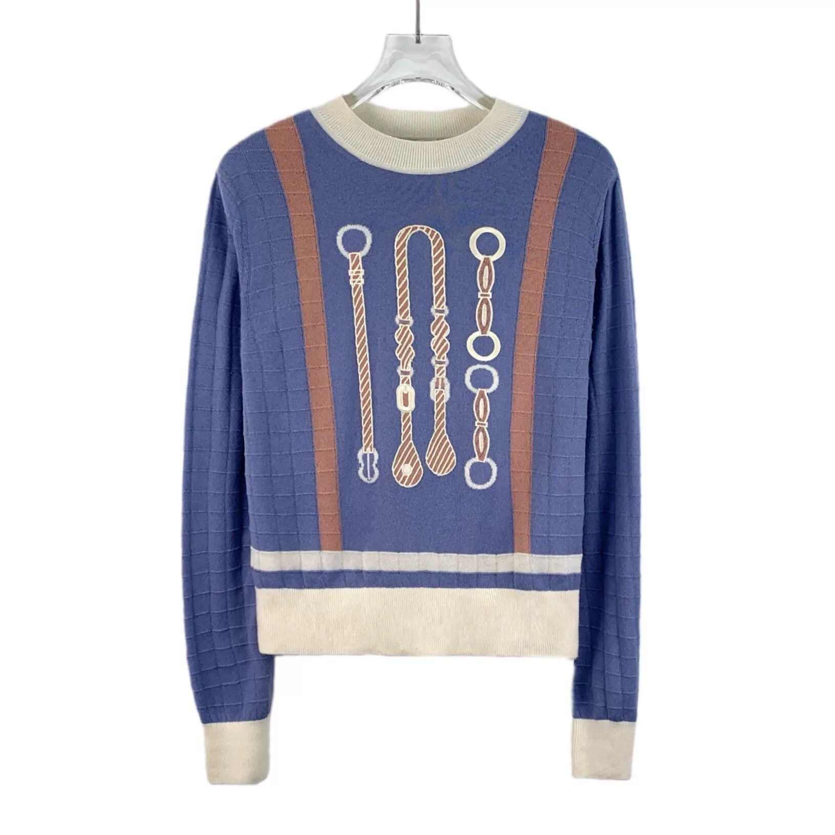 Hermes Hermes Wool Embroidered Multi Sweater XS Women Size XS / US 0-2 / IT 36-38 - 1 Thumbnail