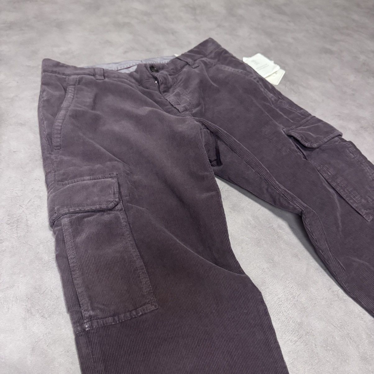 Brunello Cucinelli Brunello Cucinelli Men's Cargo Trousers Purple Size:48 Size US 31 - 5 Thumbnail