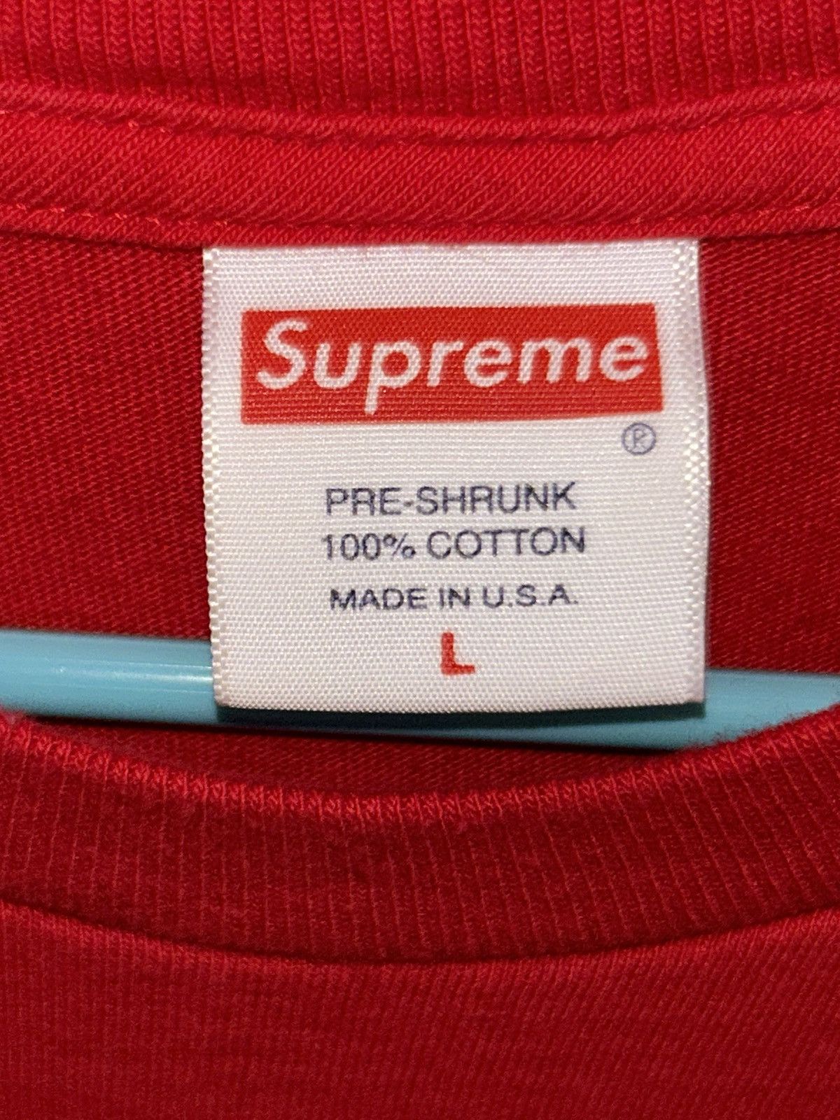 Supreme Supreme TV Tee Red SS18 size Large Size US L / EU 52-54 / 3 - 3 Thumbnail