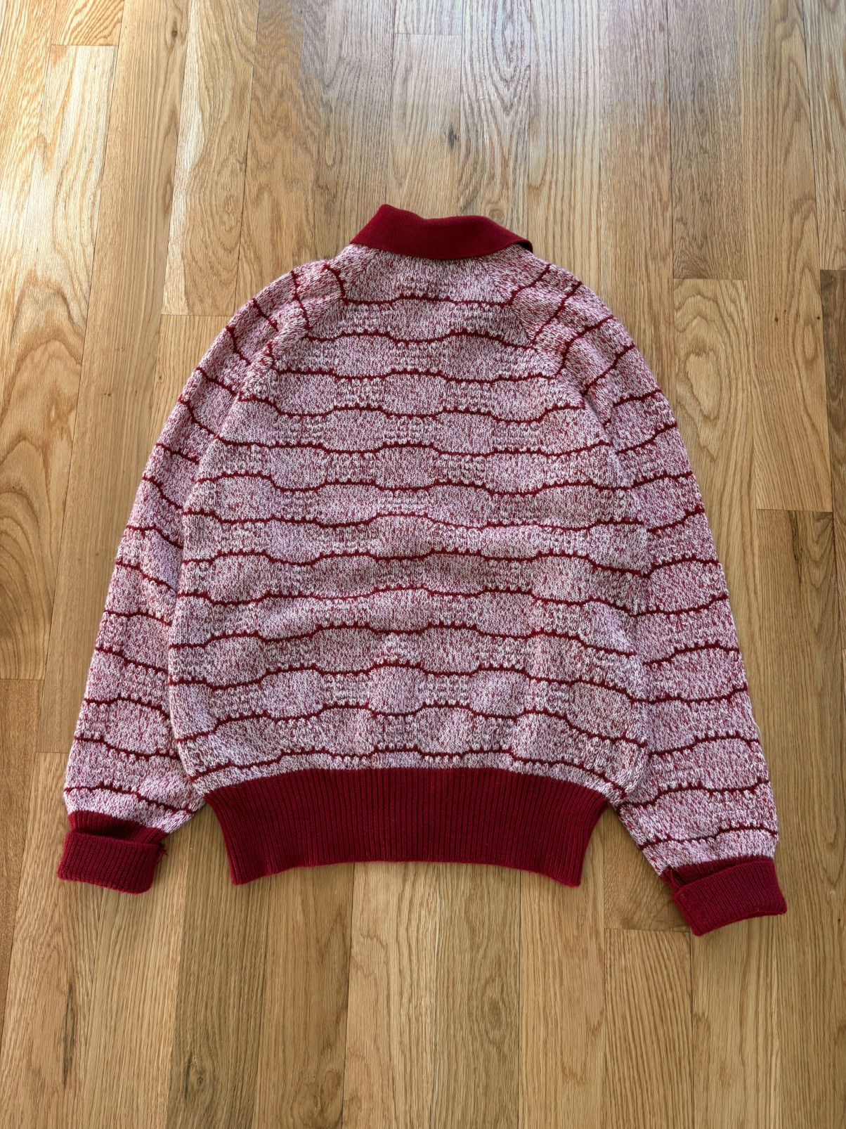 Other Donegal Estate Vintage 60s Orlon Acrylic Knit Polo Sweater L Size US L / EU 52-54 / 3 - 3 Thumbnail