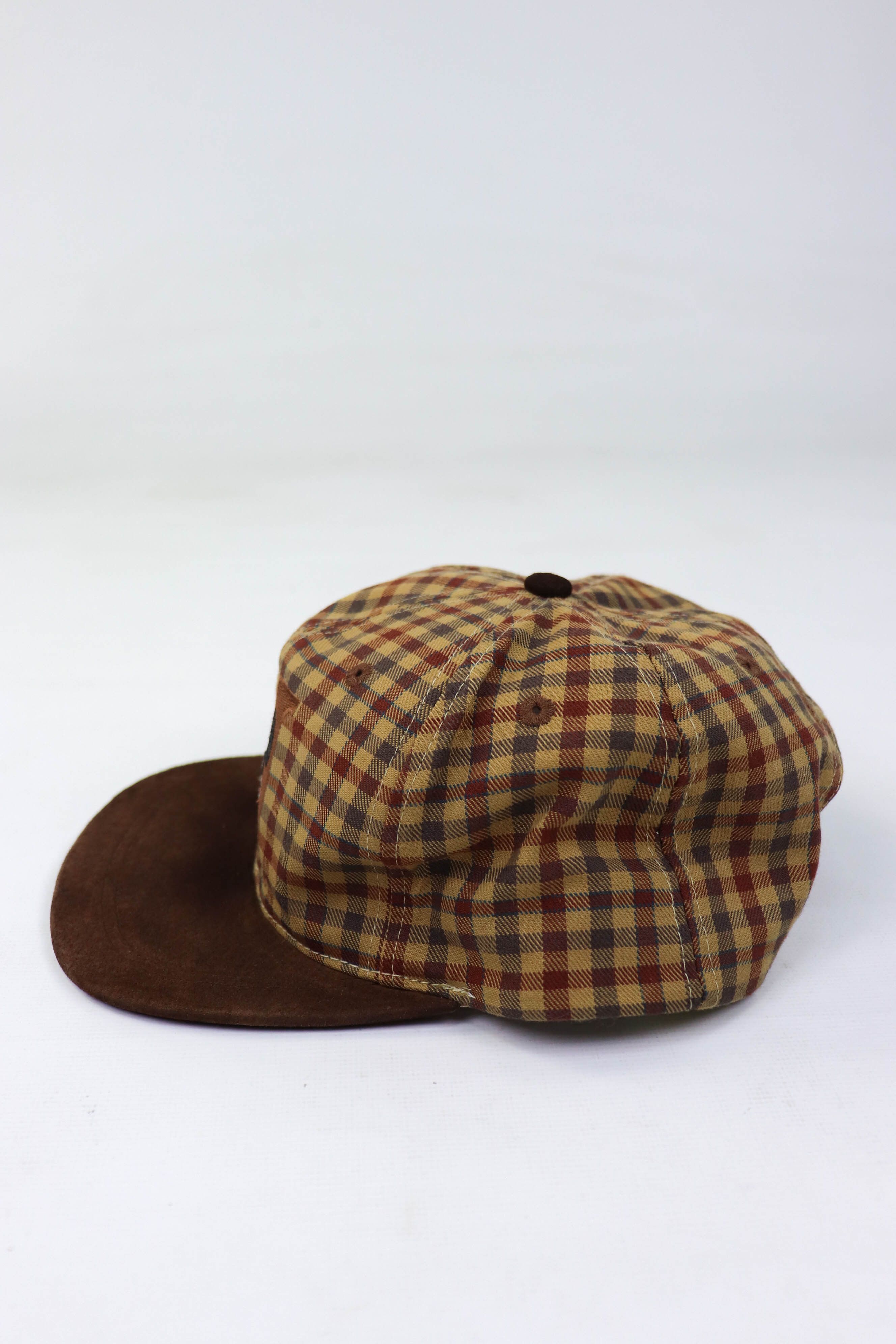 Mickey Mouse 90s Vintage Mickey Mouse GOOFY’S HAT Beige/Brown Plaid Cap Size ONE SIZE - 3 Thumbnail