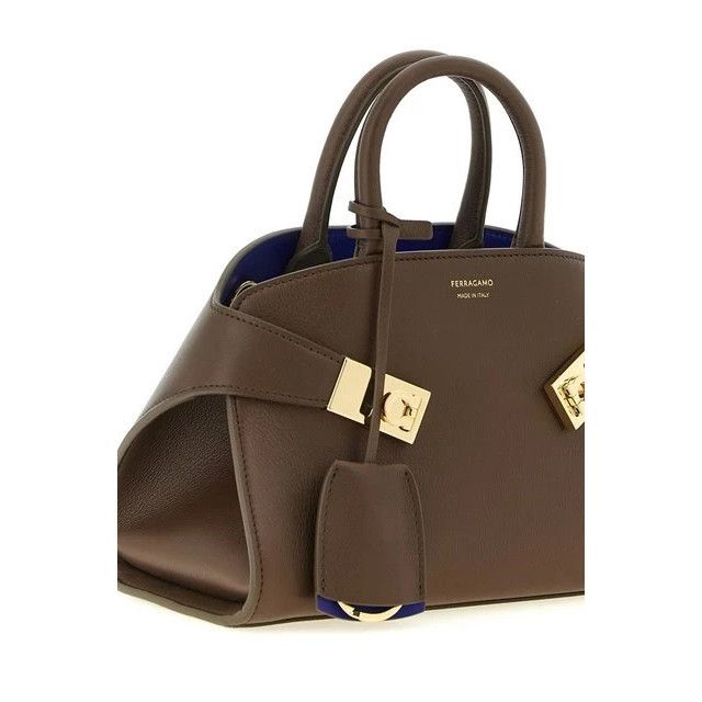Salvatore Ferragamo FERRAGAMO Hug XS Clay Lapis Top Handle Bag New & Authentic Size ONE SIZE - 3 Thumbnail