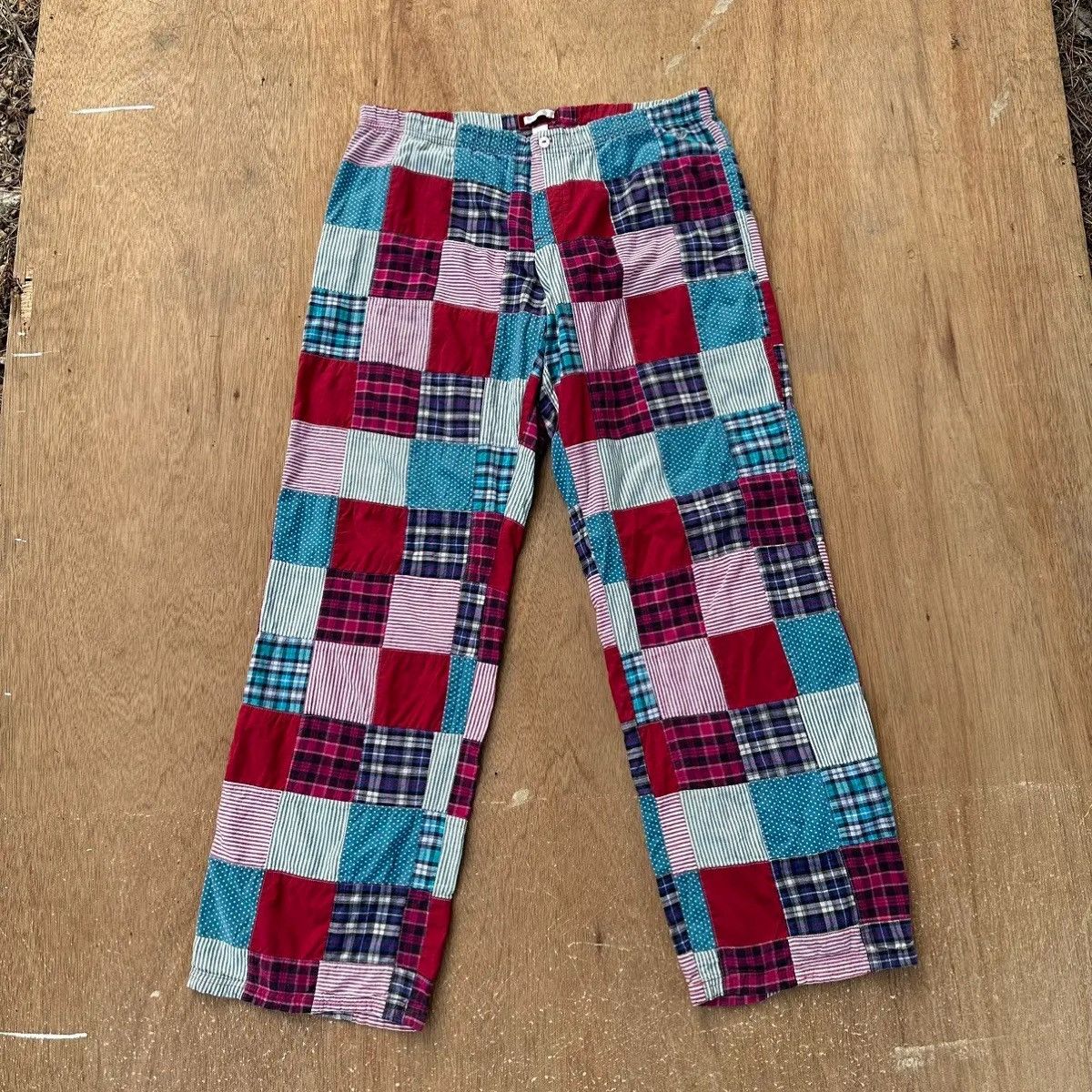 Aries VINTAGE JAPANESE AERIES DRAWSTRING WAIST PATCHWORK PANTS Size US 34 / EU 50 - 1 Thumbnail