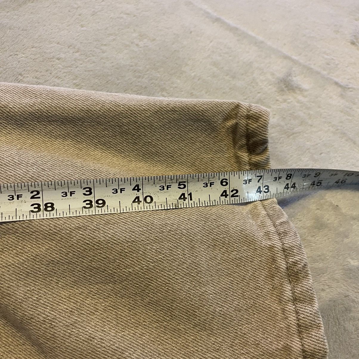 Lee Vintage Lee Jeans Women 18 Medium Beige Bootcut 80/90s 34x31 Size 34" / US 12 / IT 48 - 8 Thumbnail