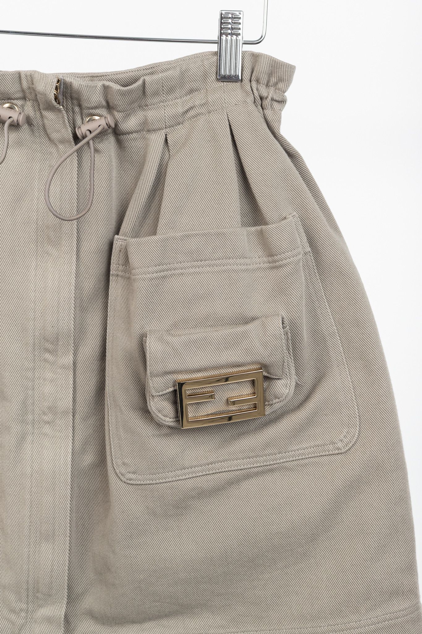 Fendi Fendi Resort 2023 Runway Baguette Denim Cargo Mini Skirt Size 24" / US 00 / IT 34 - 5 Thumbnail