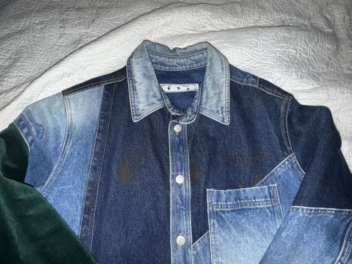 Off-White OFF WHITE denim patchwork jacket FALL/WINTER 2020 Collection Size US XL / EU 56 / 4 - 24 Thumbnail