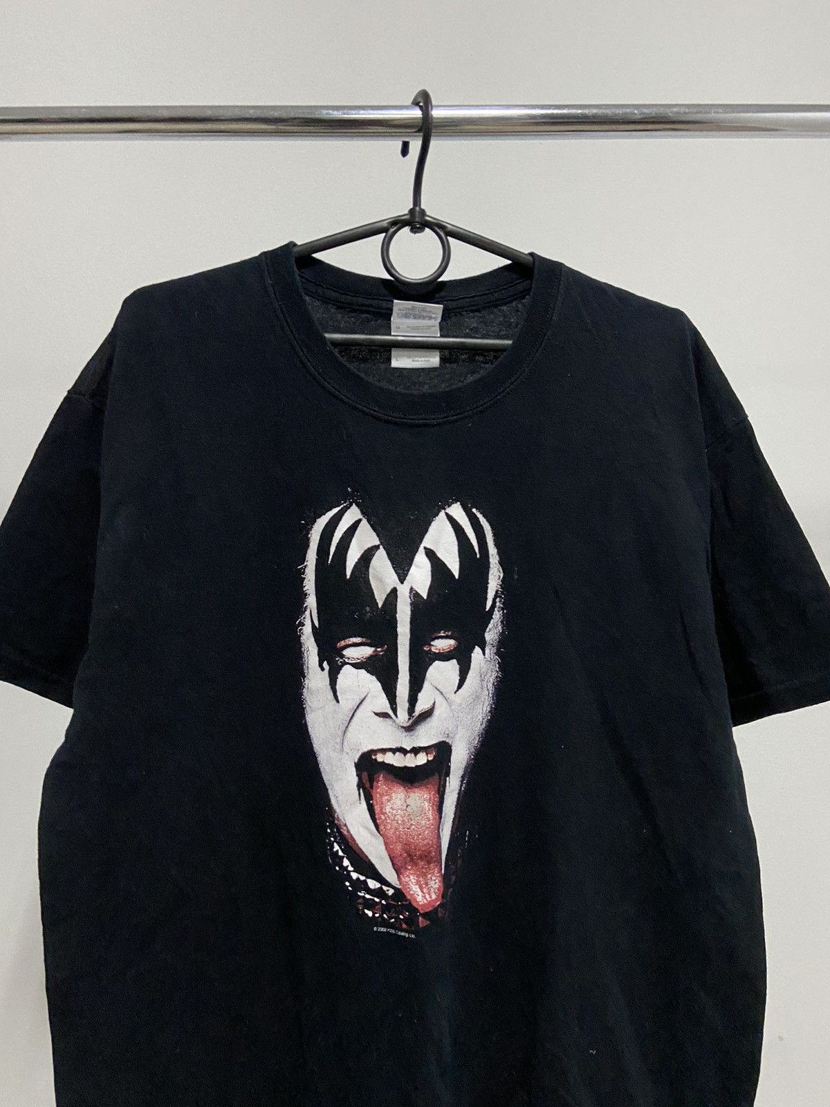 KISS × Vintage Kiss Gene Simmons big print logo rock band tee vintage Size US XL / EU 56 / 4 - 3 Thumbnail