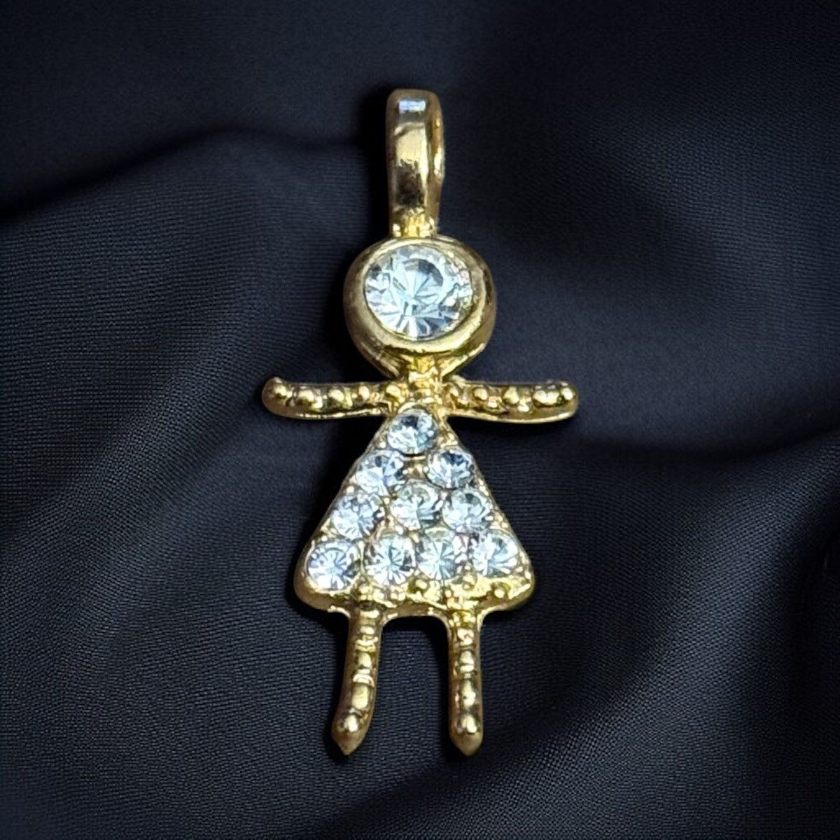 Other Little girl April birthstone charm/pendant Size ONE SIZE - 1 Thumbnail