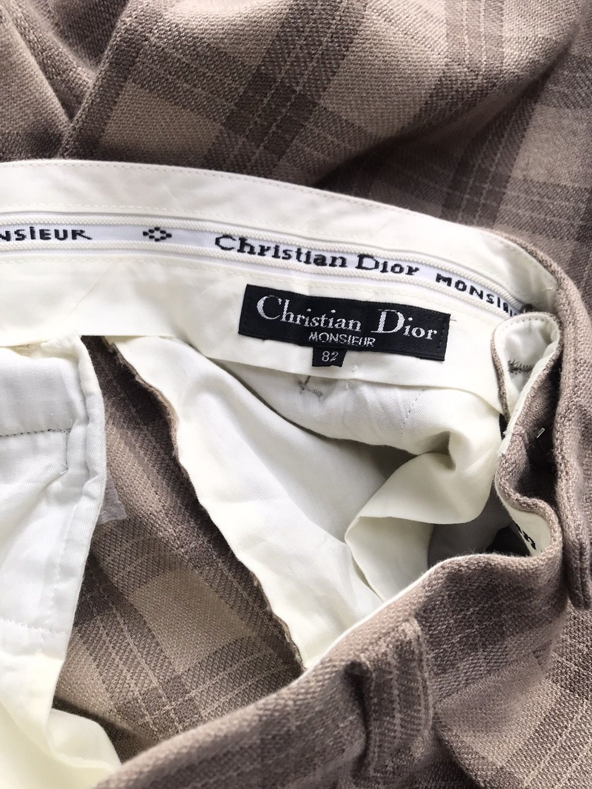 Christian Dior Monsieur × Vintage Vintage 90s Christian Dior Monsieur Plaid Checked Trouser Size US 30 / EU 46 - 3 Thumbnail