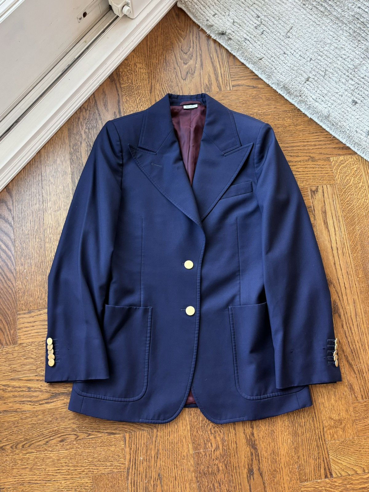 Designer × Gucci Gucci Store Employee Jacket Gucci Blazer Lapel Wool Mohair Size M / US 6-8 / IT 42-44 - 1 Thumbnail