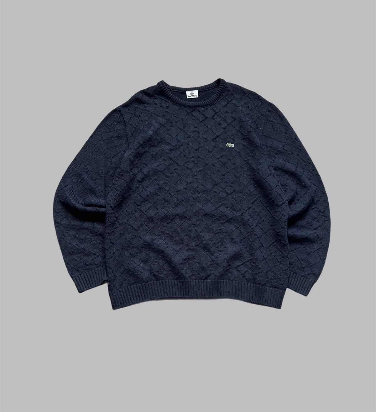 Lacoste Vintage Lacoste Sweater Wool Knit Baggy 90s France 🇫🇷 Size US XL / EU 56 / 4 - 1 Thumbnail
