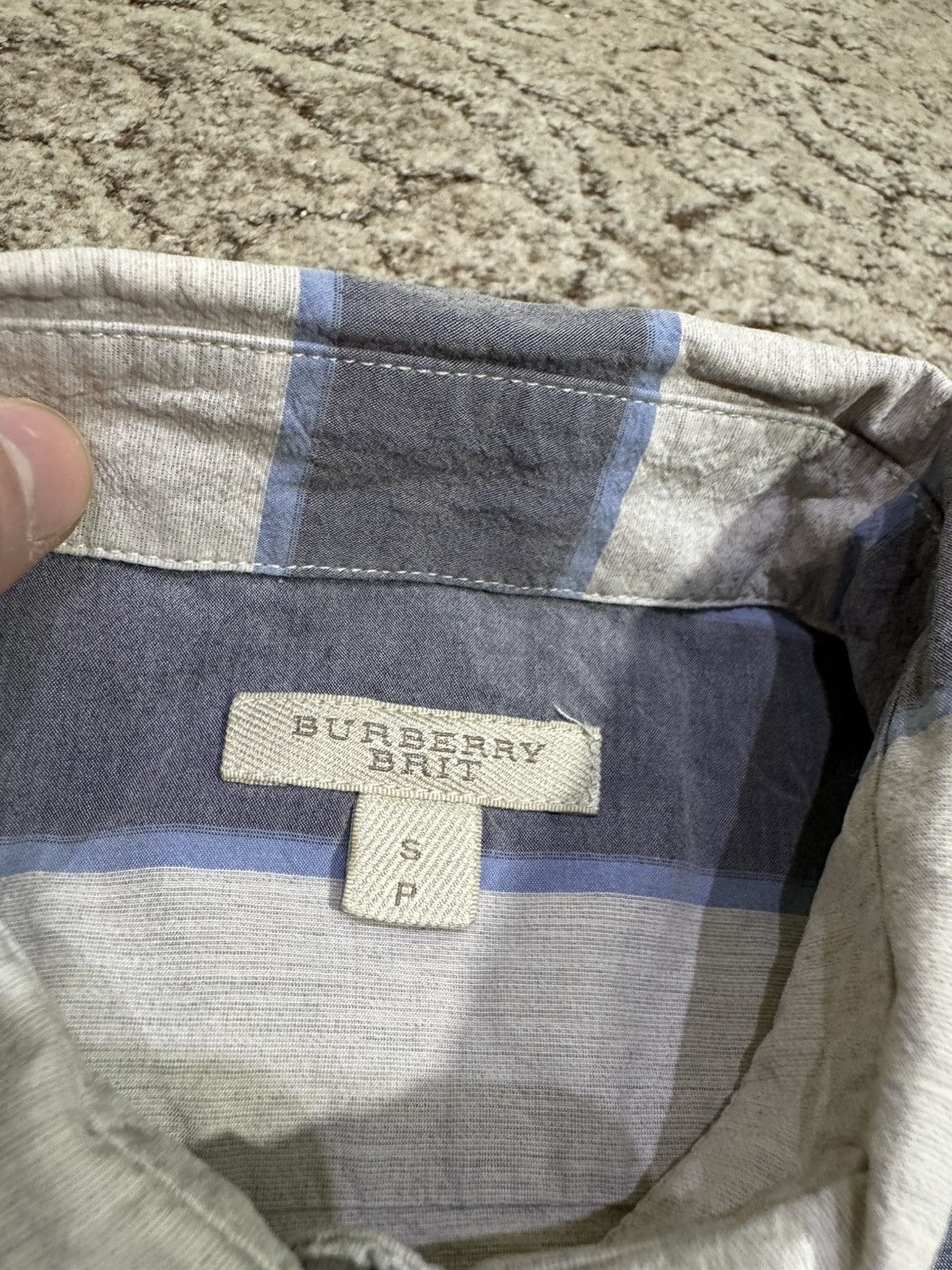 Burberry × Vintage Burberry Brit S Checked Long-sleeve Shirt Size US S / EU 44-46 / 1 - 4 Thumbnail