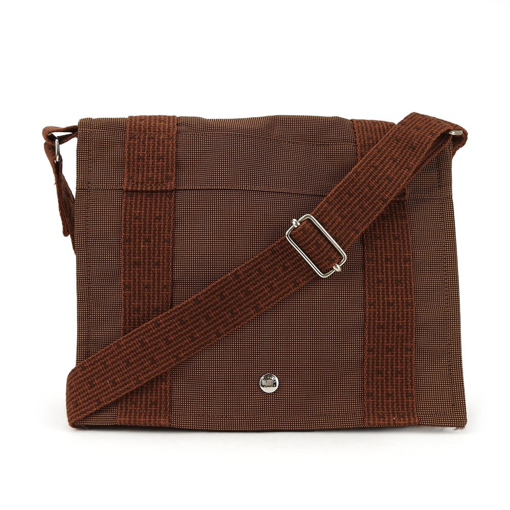 image of Hermes Shoulder Bag Bassas Pm Air Line Canvas Brown Women's Men's