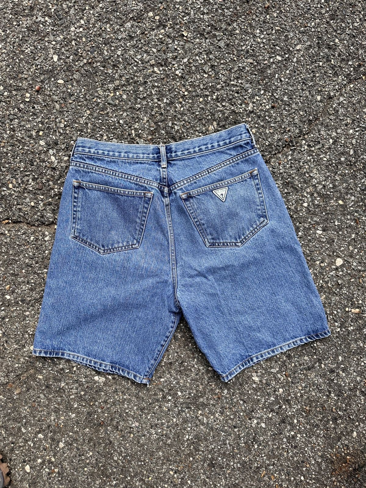 Guess × Vintage Guess Jeans Denim Jorts Size US 33 - 5 Thumbnail