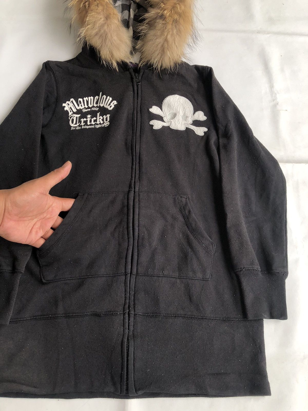 If Six Was Nine Japanese Poem Skull Zipp Fur Hoodie Ifsix Punk Rock Style Size US M / EU 48-50 / 2 - 6 Thumbnail
