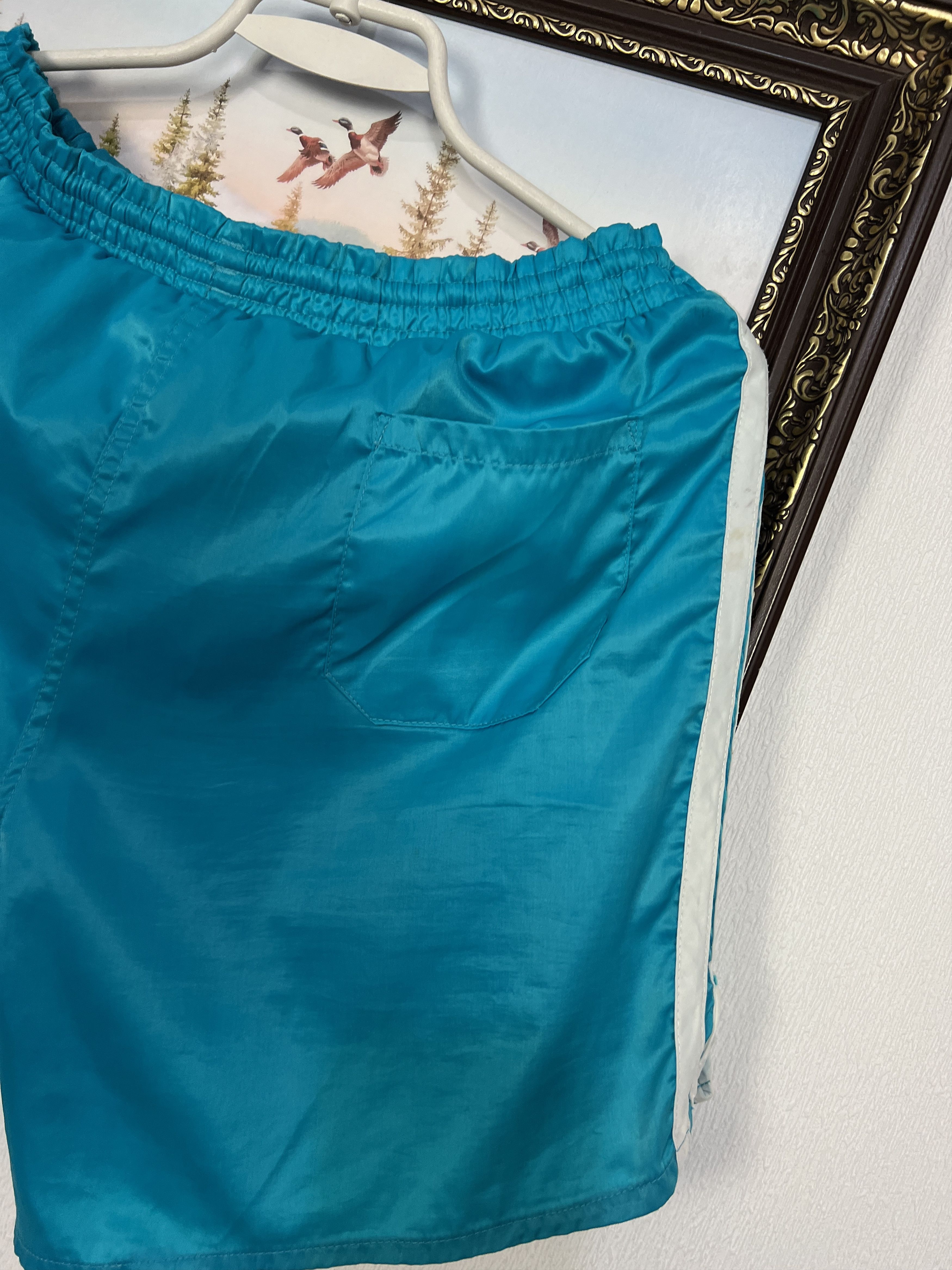 Adidas Vintage 90's Adidas Blue Nylon Shorts Run Mens Athletic Sz L Size US 34 / EU 50 - 10 Thumbnail