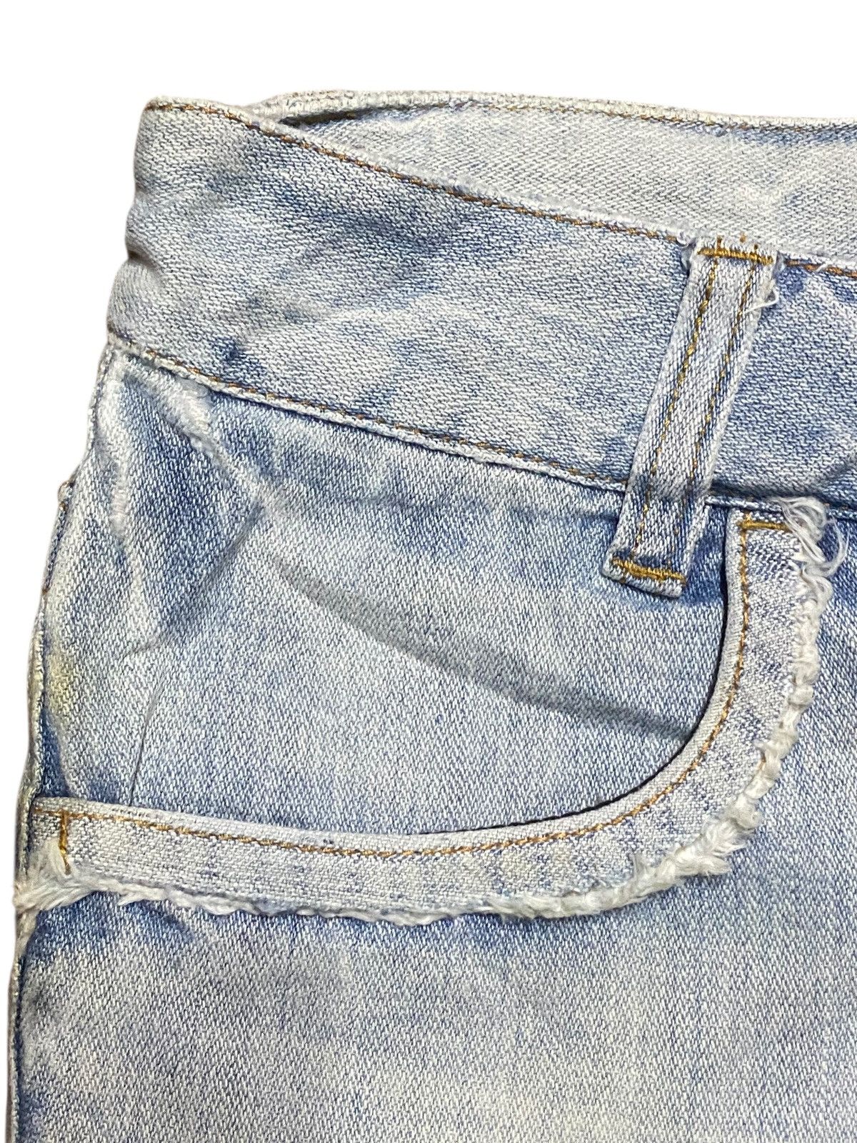 Vintage Love Latte Light Wash Embroidered Cross Slim Jeans