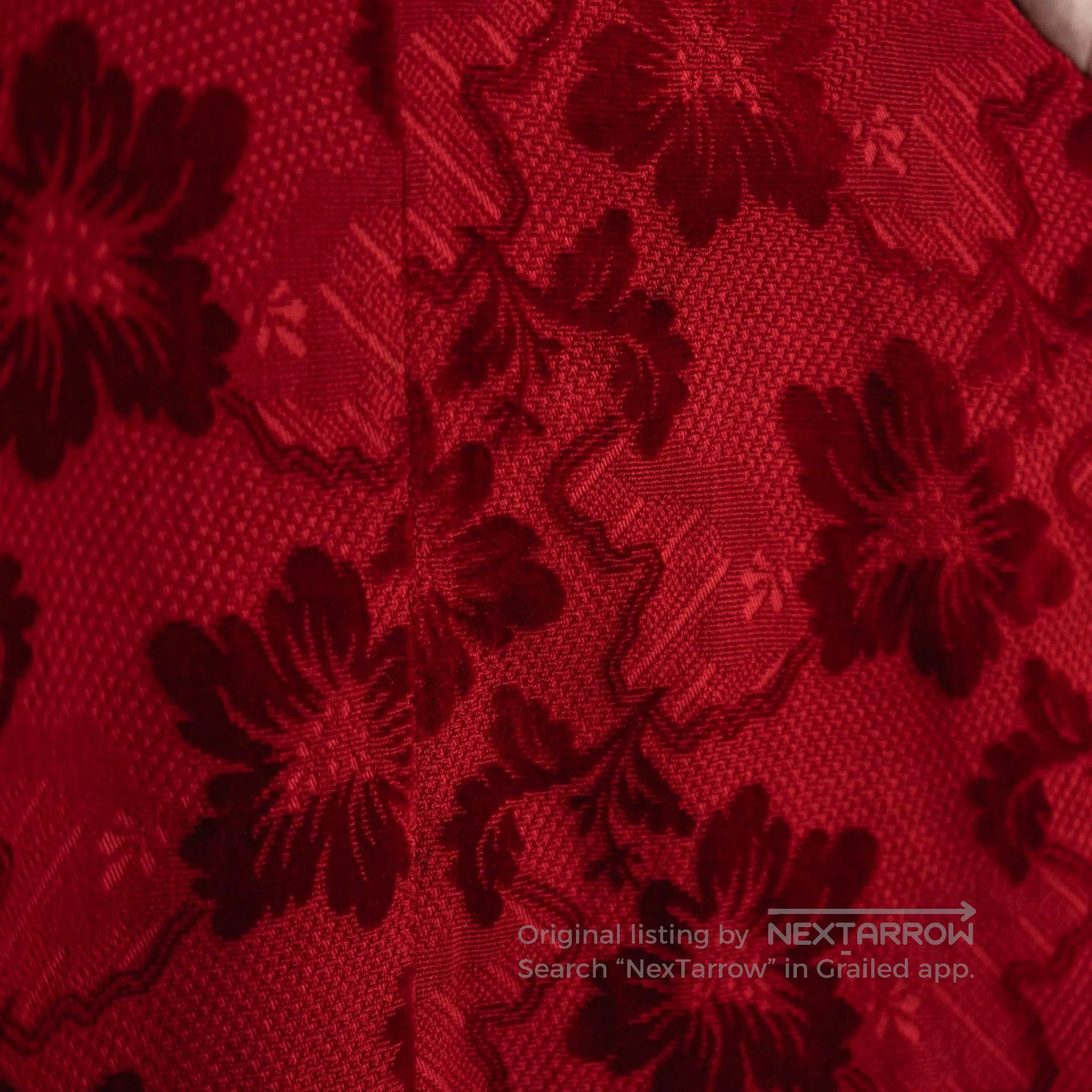 Comme des Garcons COMME des GARCONS Red Floral Skirt 1996. Size 26" / US 2 / IT 38 - 7 Thumbnail