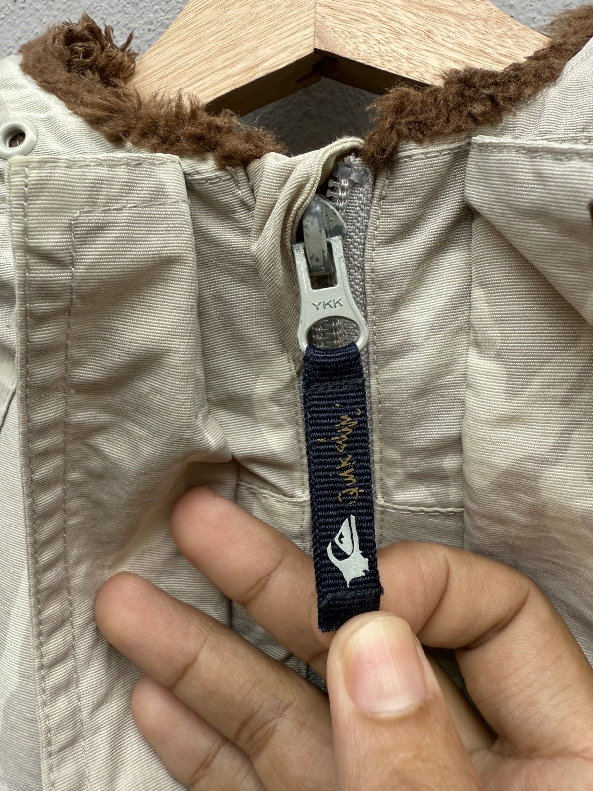 Quiksilver × Vintage Vintage 90s QUIKSILVER Fullprint Logo Gorpcore Jacket Size US L / EU 52-54 / 3 - 15 Thumbnail