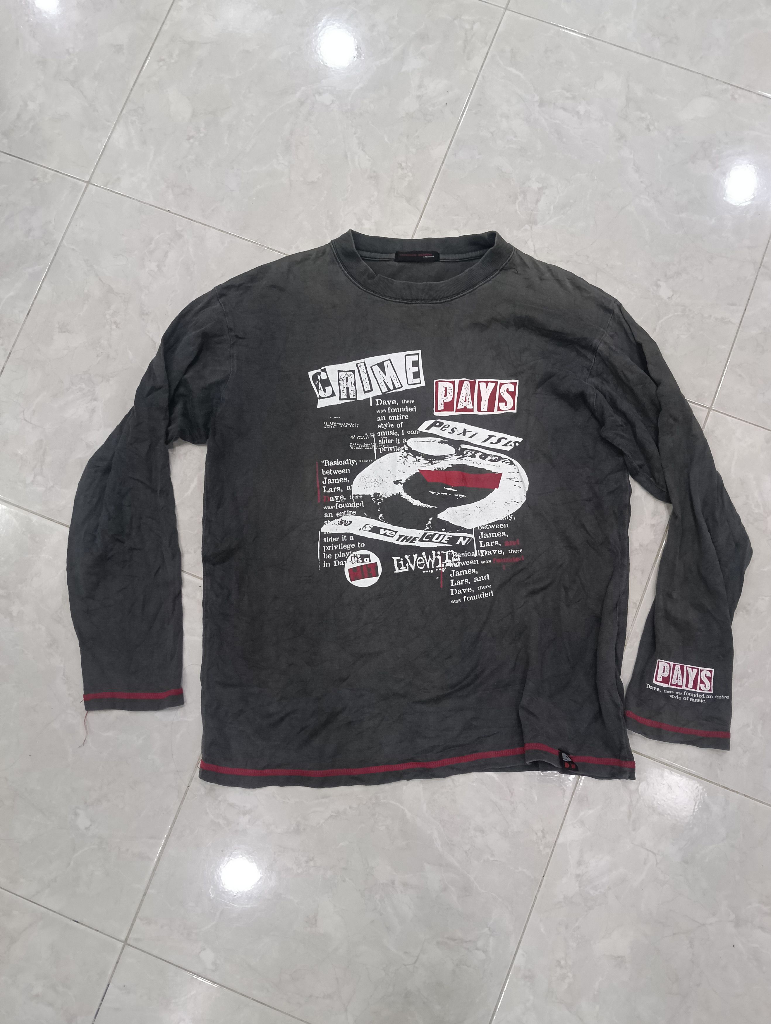 Band Tees Dangerous Warning Japanese Brand Punk History Size US M / EU 48-50 / 2 - 3 Thumbnail
