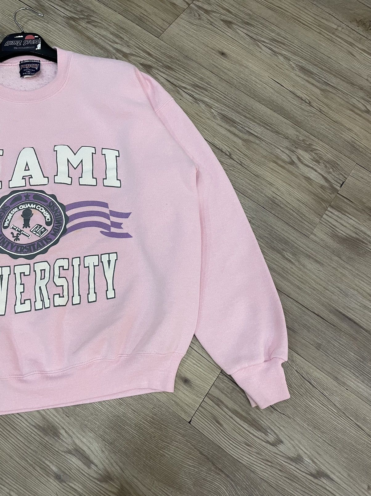 Vintage Vintage Miami University Pullover Sweatshirt Size US XL / EU 56 / 4 - 4 Thumbnail