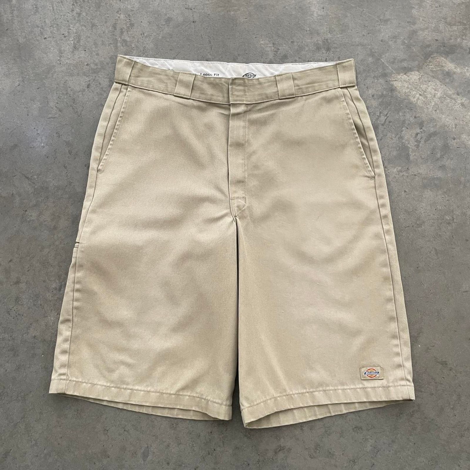 Dickies Dickies Khaki Flat Front Work Shorts Size US 36 / EU 52 - 1 Thumbnail