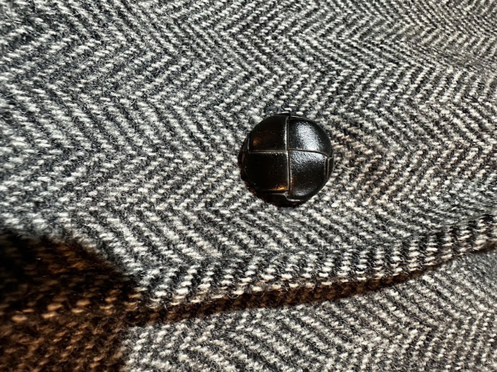 Other Vintage USA Made Herringbone Tweed Blazer Wool Jacket Size 38R - 6 Thumbnail