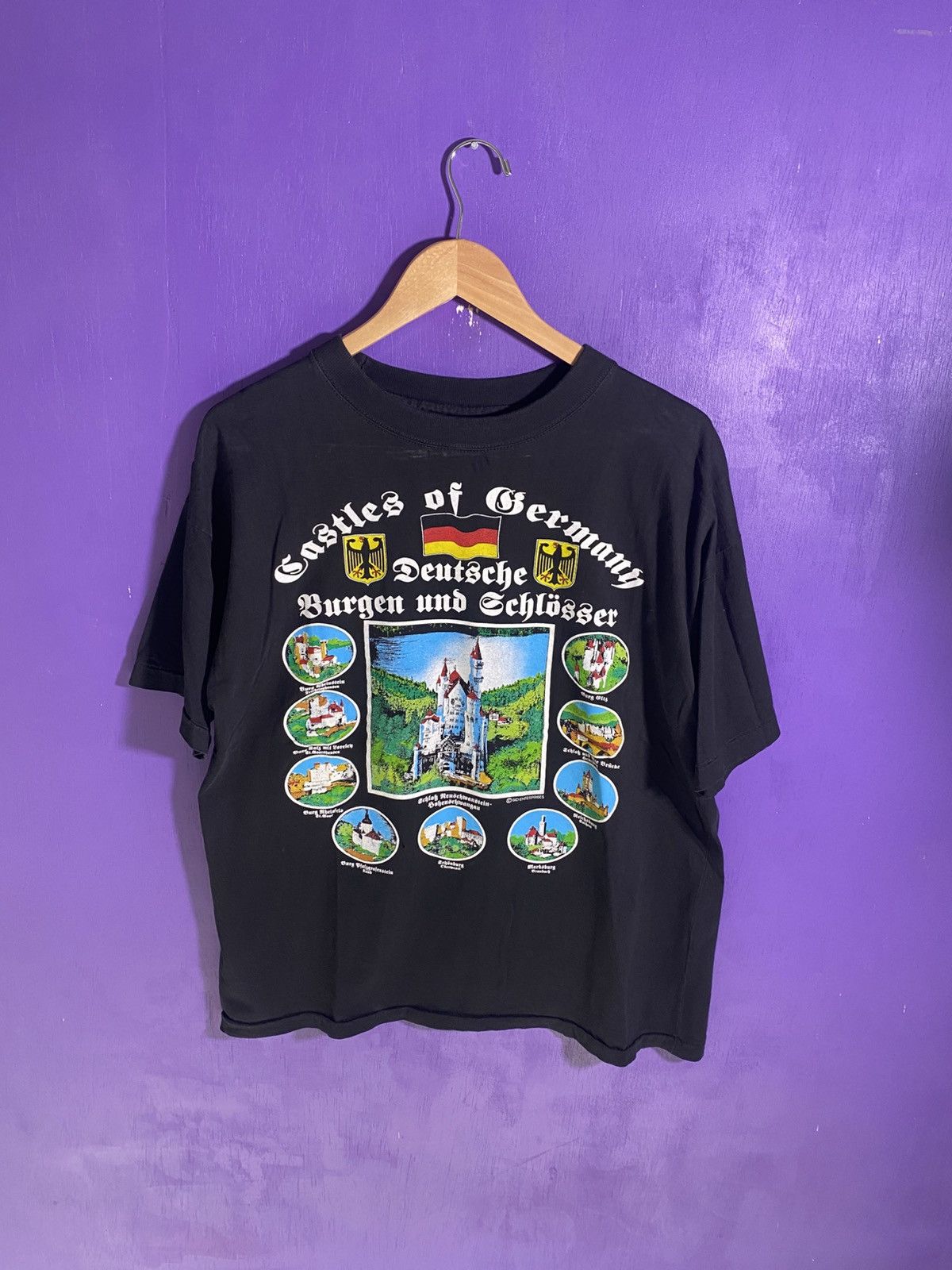 Vintage Vintage 90s Castles of Germany tourist tee Size US L / EU 52-54 / 3 - 1 Thumbnail