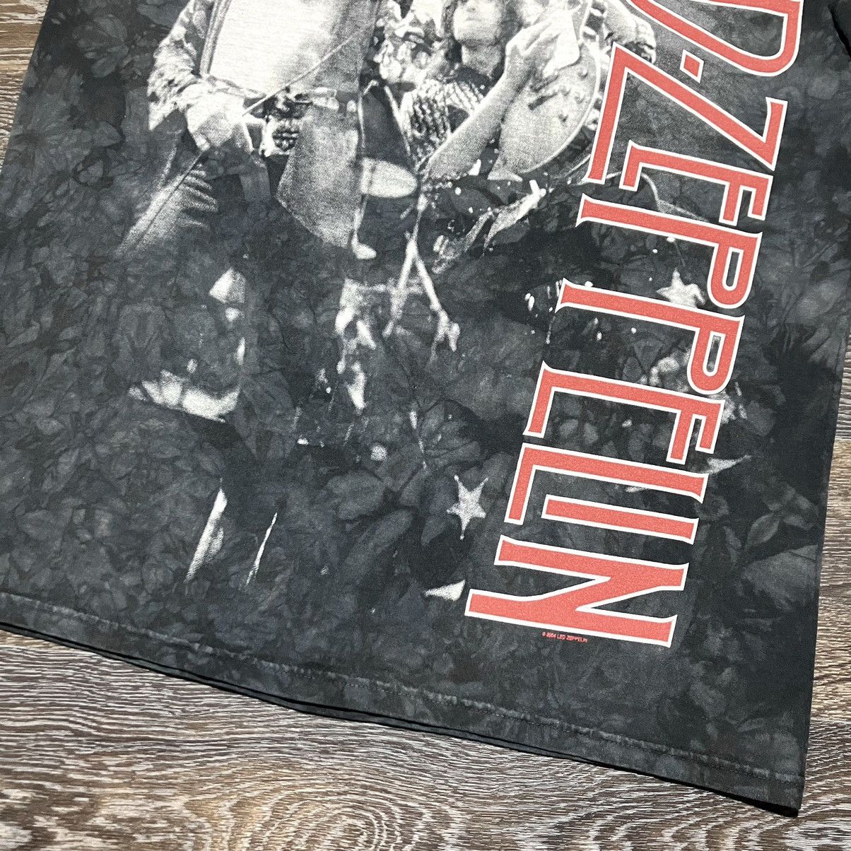 Led Zeppelin Vintage LED ZEPPELIN 2004 Liquid Blue Tie Dye T-shirt Size US L / EU 52-54 / 3 - 3 Thumbnail