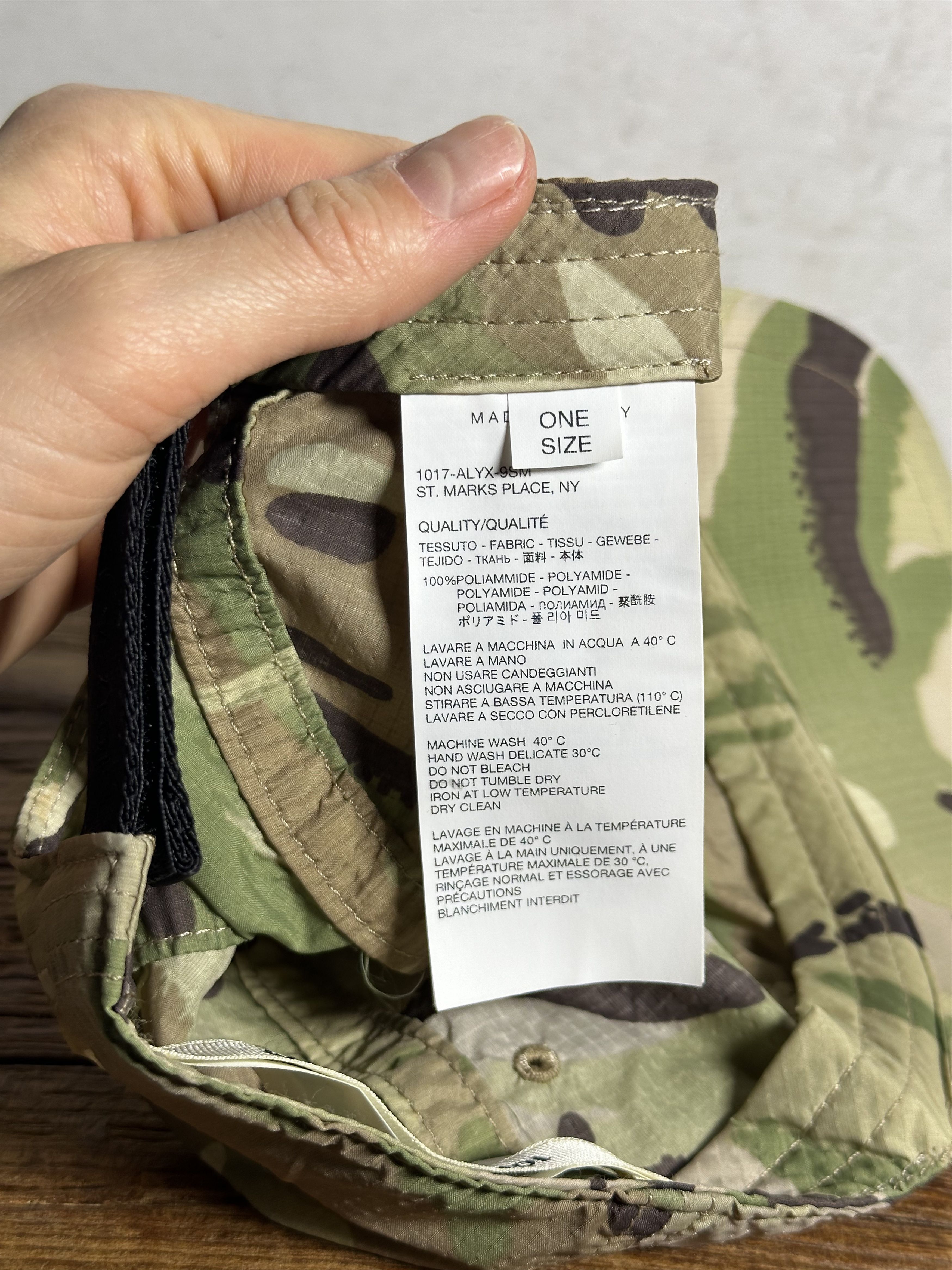 1017 ALYX 9SM 1017 ALYX 9SM Nylon Camo Cap Size ONE SIZE - 6 Thumbnail