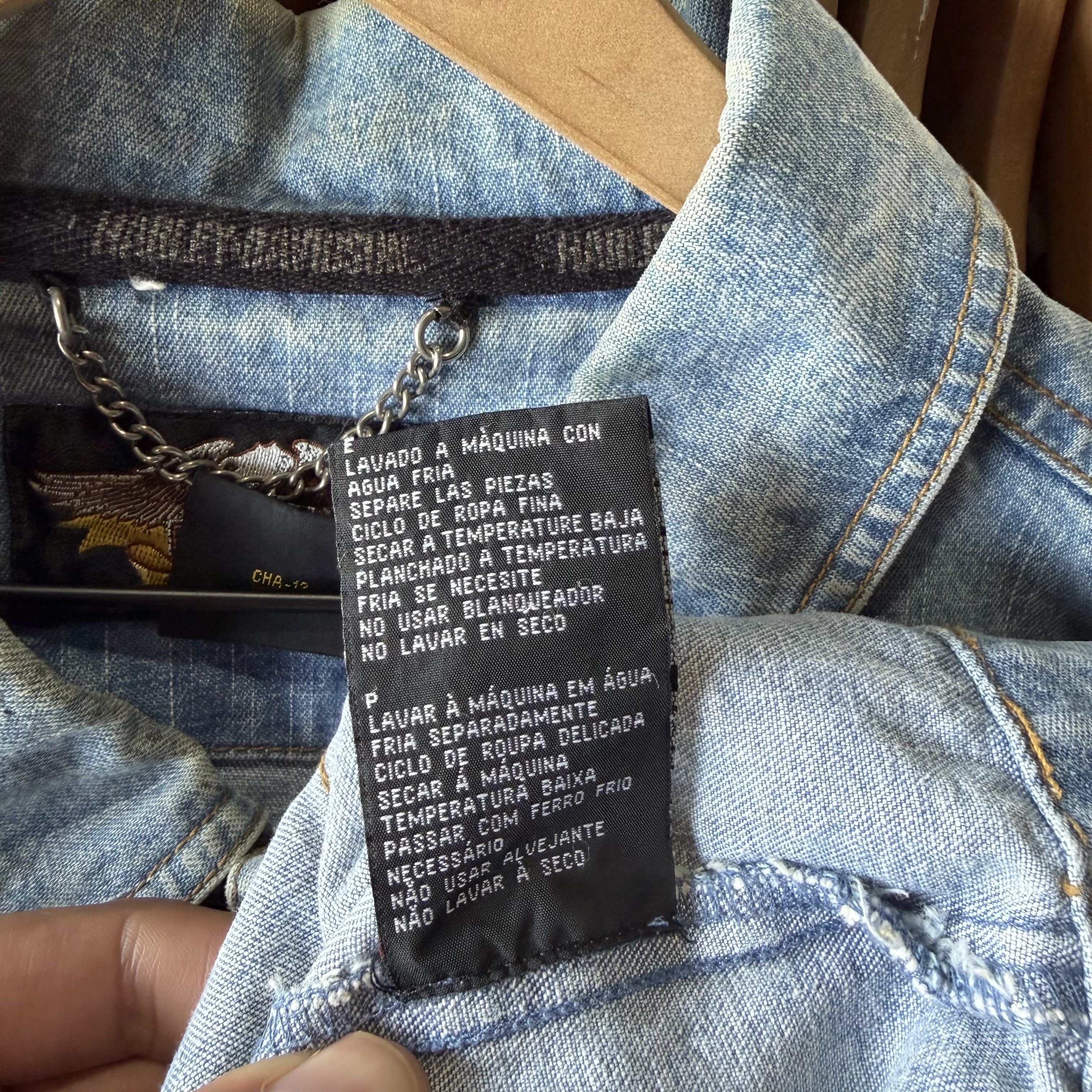Harley Davidson Harley Davidson Genuine Denim Jean Jacket Mens Eagle Biker Size US XL / EU 56 / 4 - 10 Thumbnail